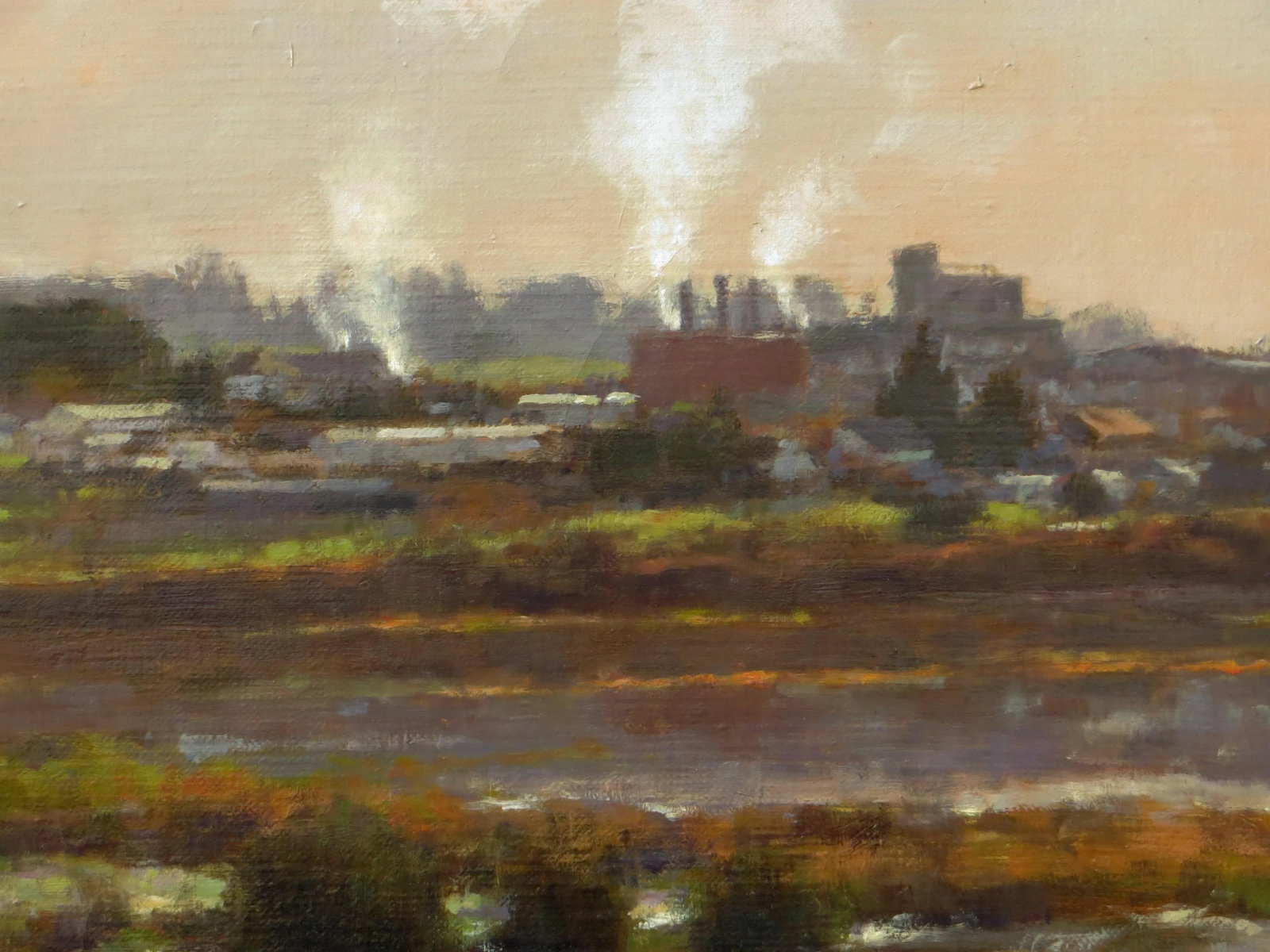 Realist Jim McVicker Plein Air Painting, Loleta Winter - 4