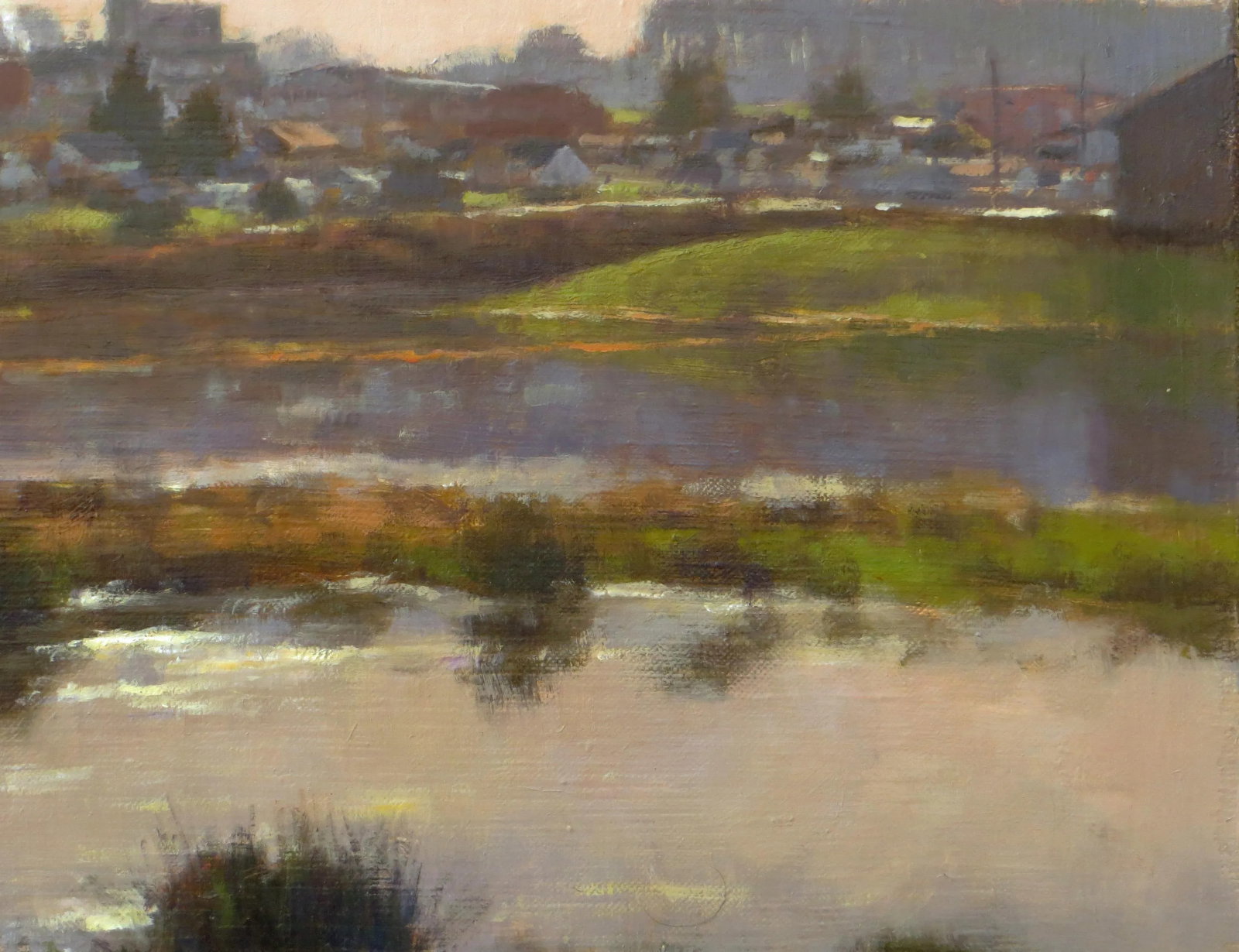 Realist Jim McVicker Plein Air Painting, Loleta Winter - 6
