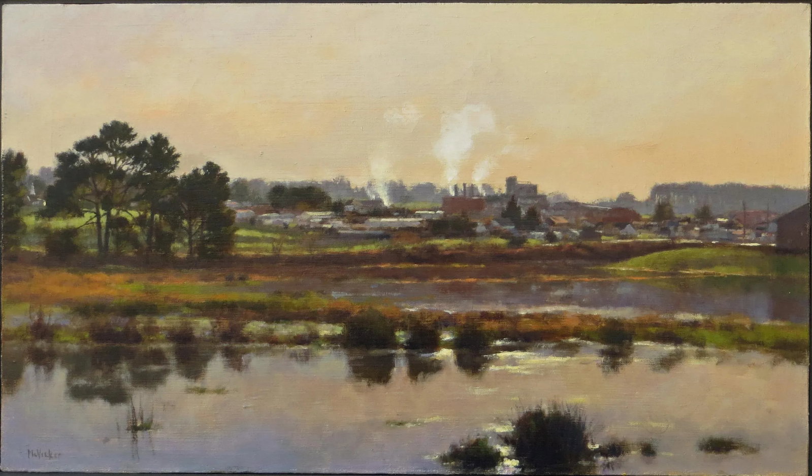 Realist Jim McVicker Plein Air Painting, Loleta Winter - 8