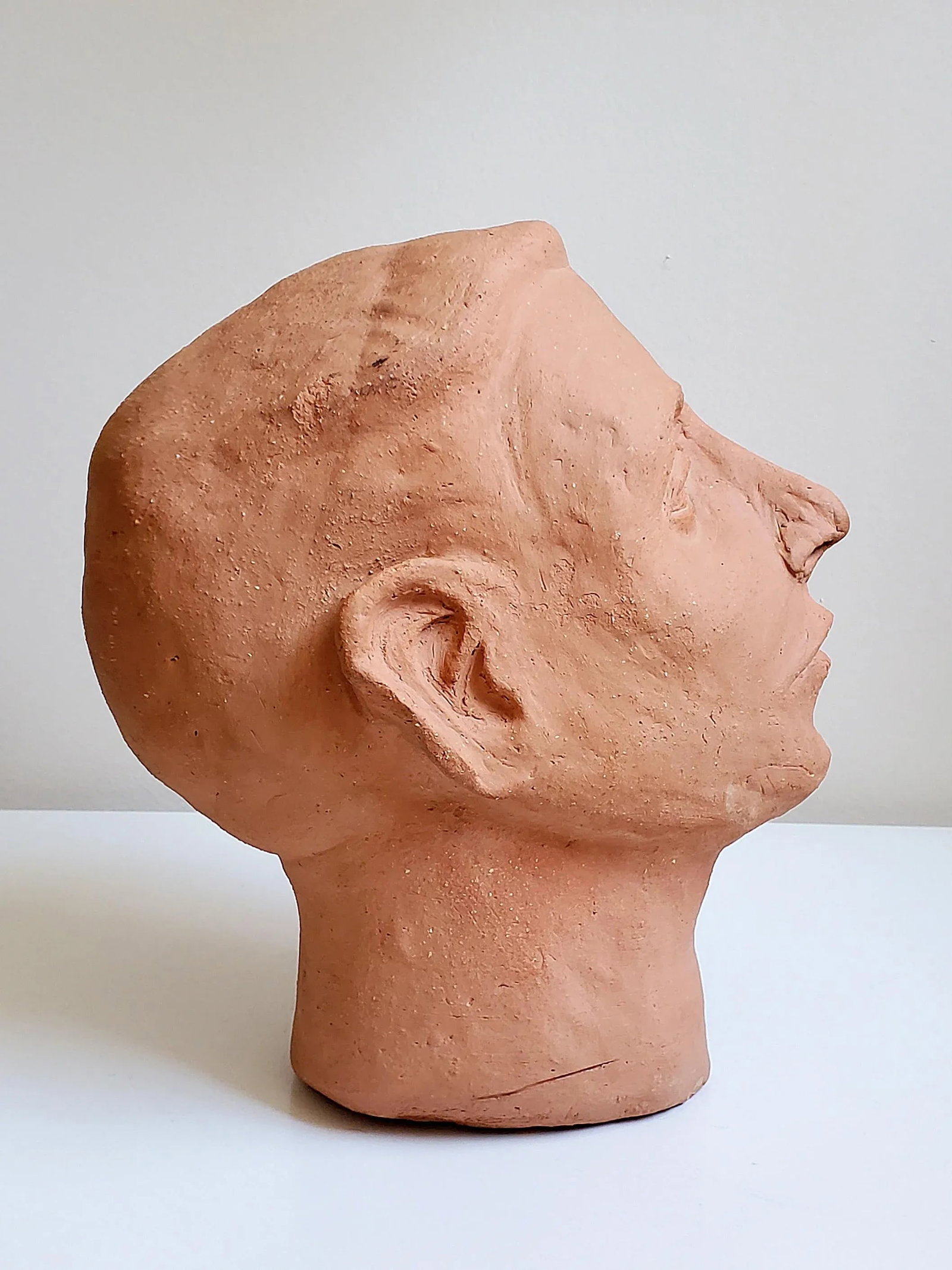 1940s Terracotta Head Sculpture - 10