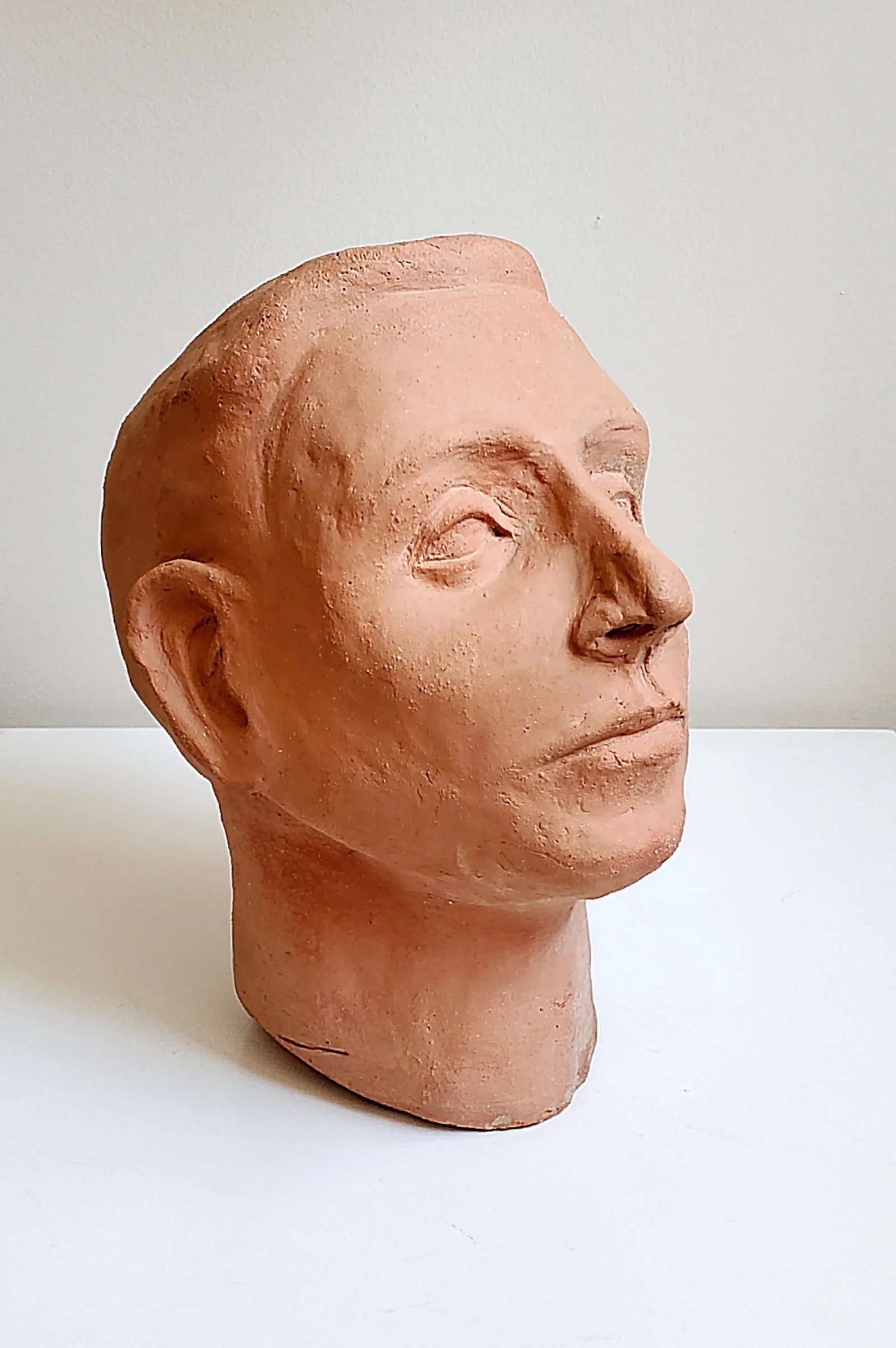 1940s Terracotta Head Sculpture - 12