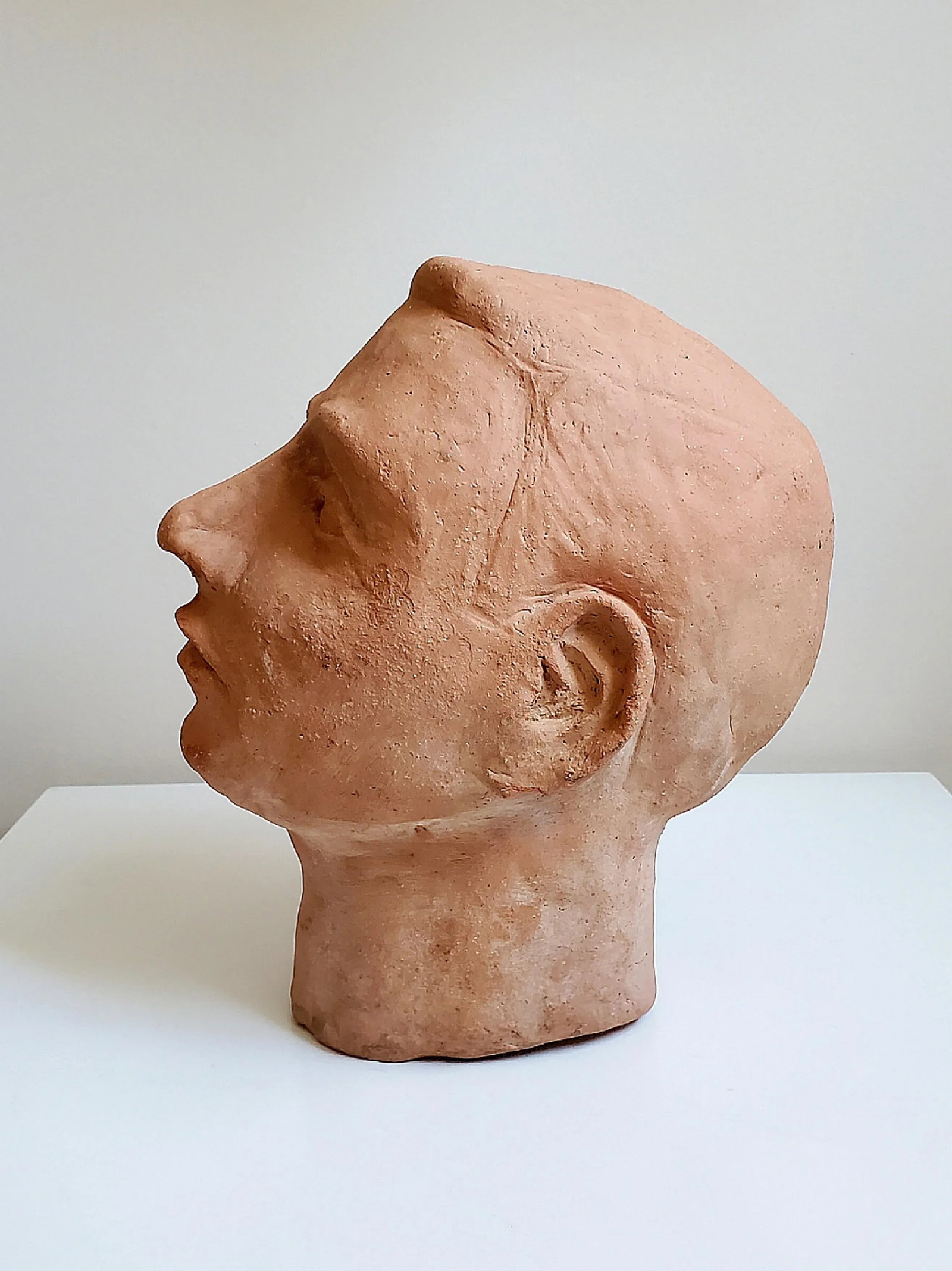 1940s Terracotta Head Sculpture - 2