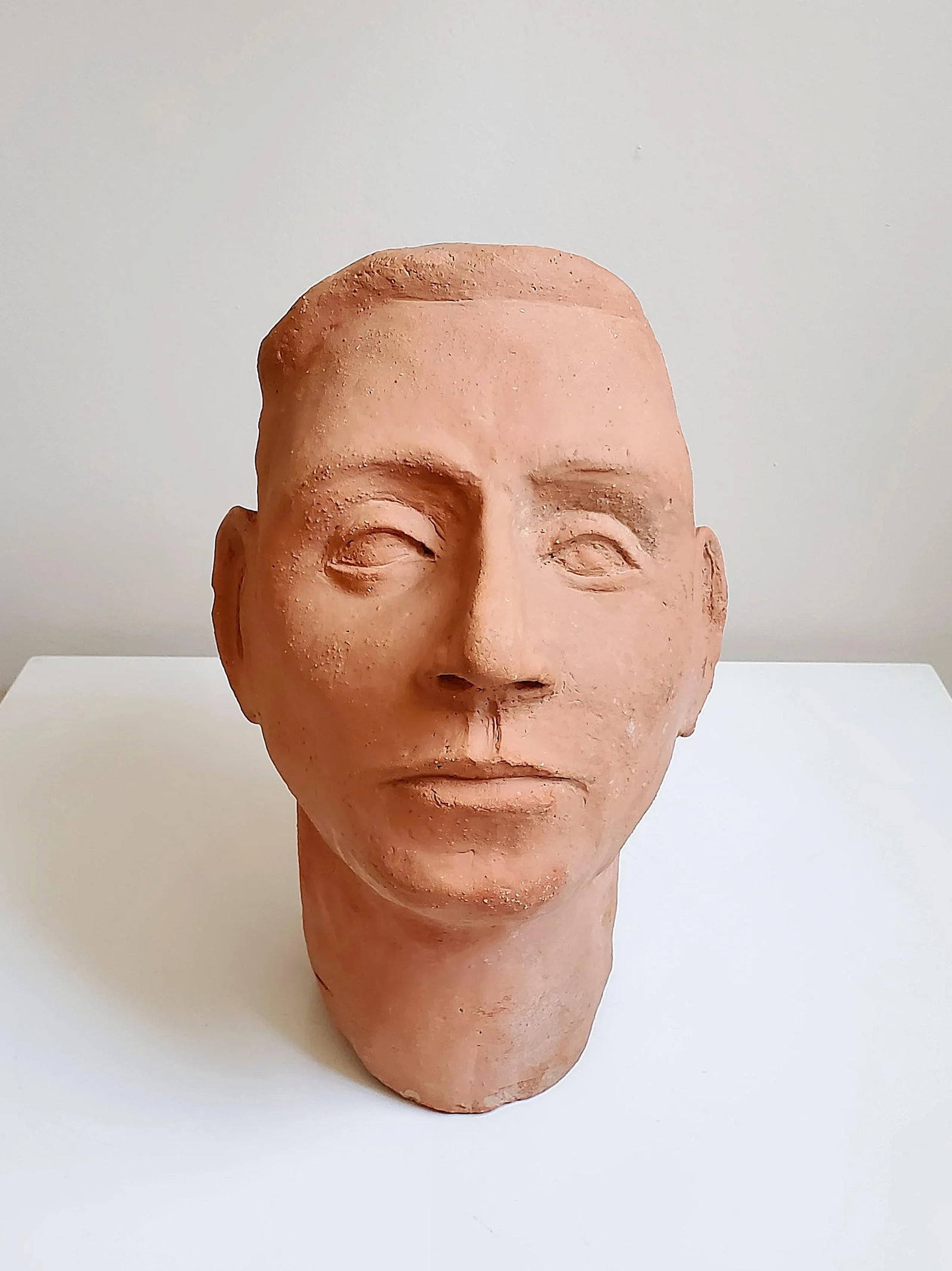 1940s Terracotta Head Sculpture - 3