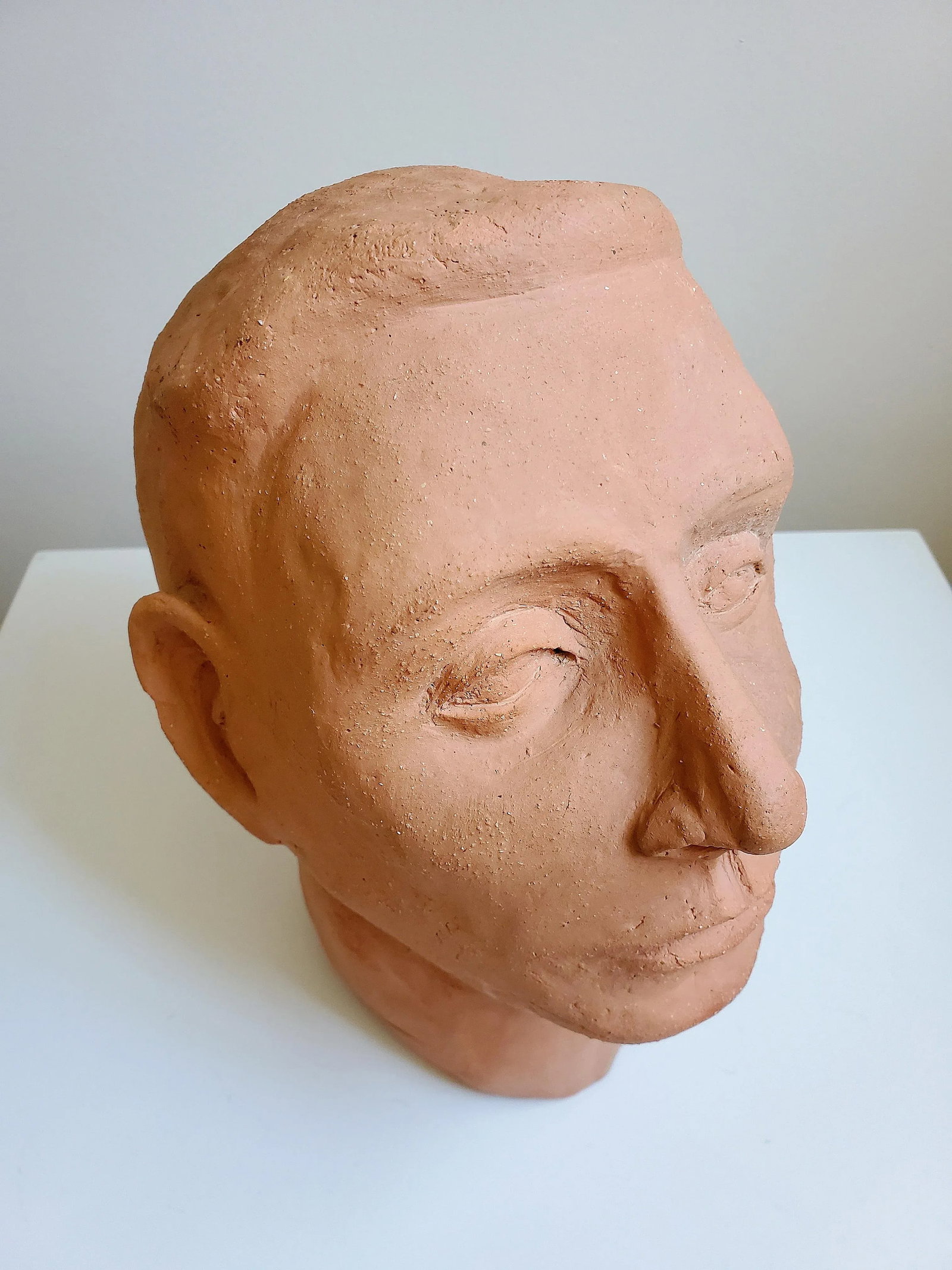 1940s Terracotta Head Sculpture - 6