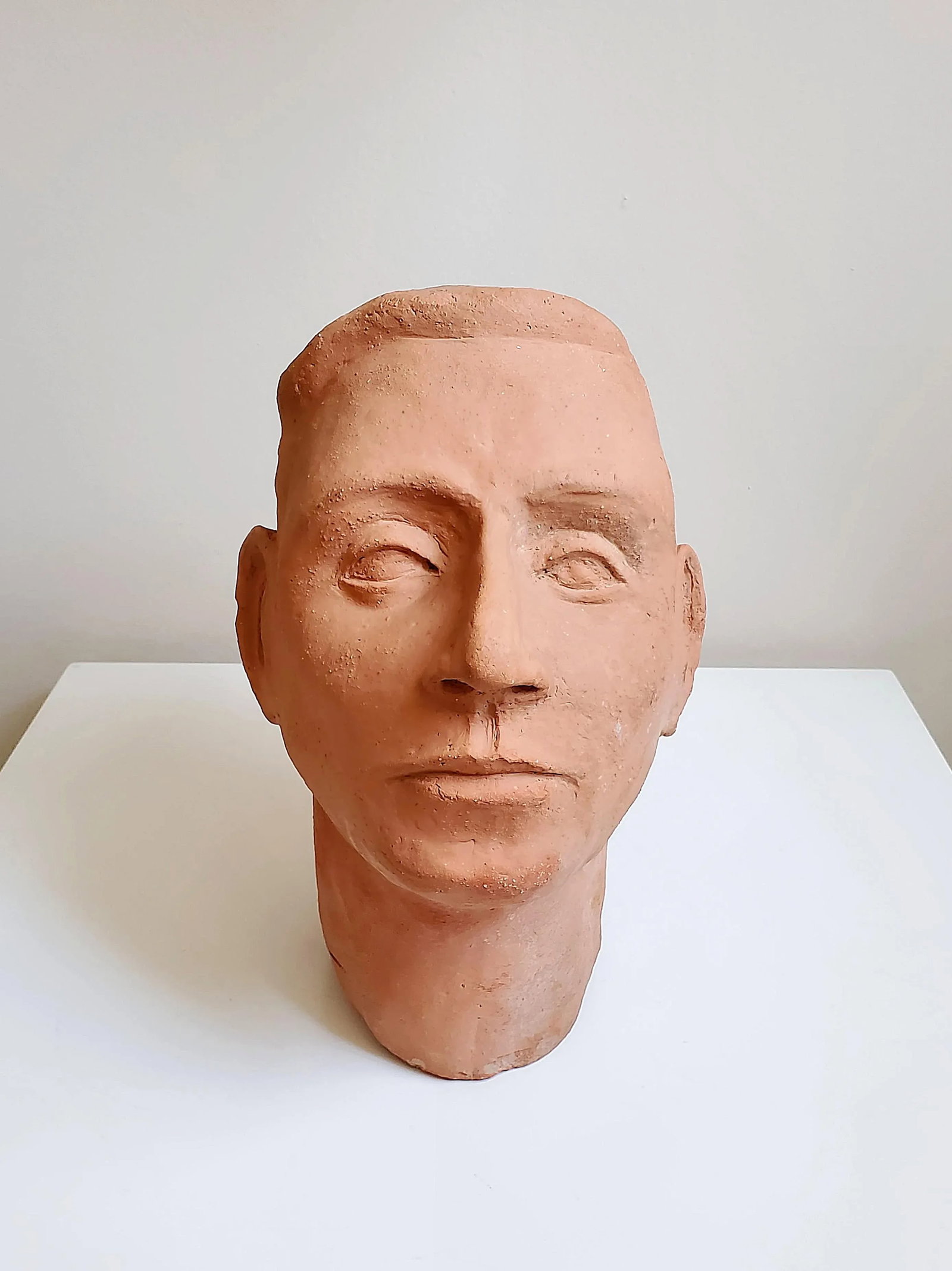 1940s Terracotta Head Sculpture - 8