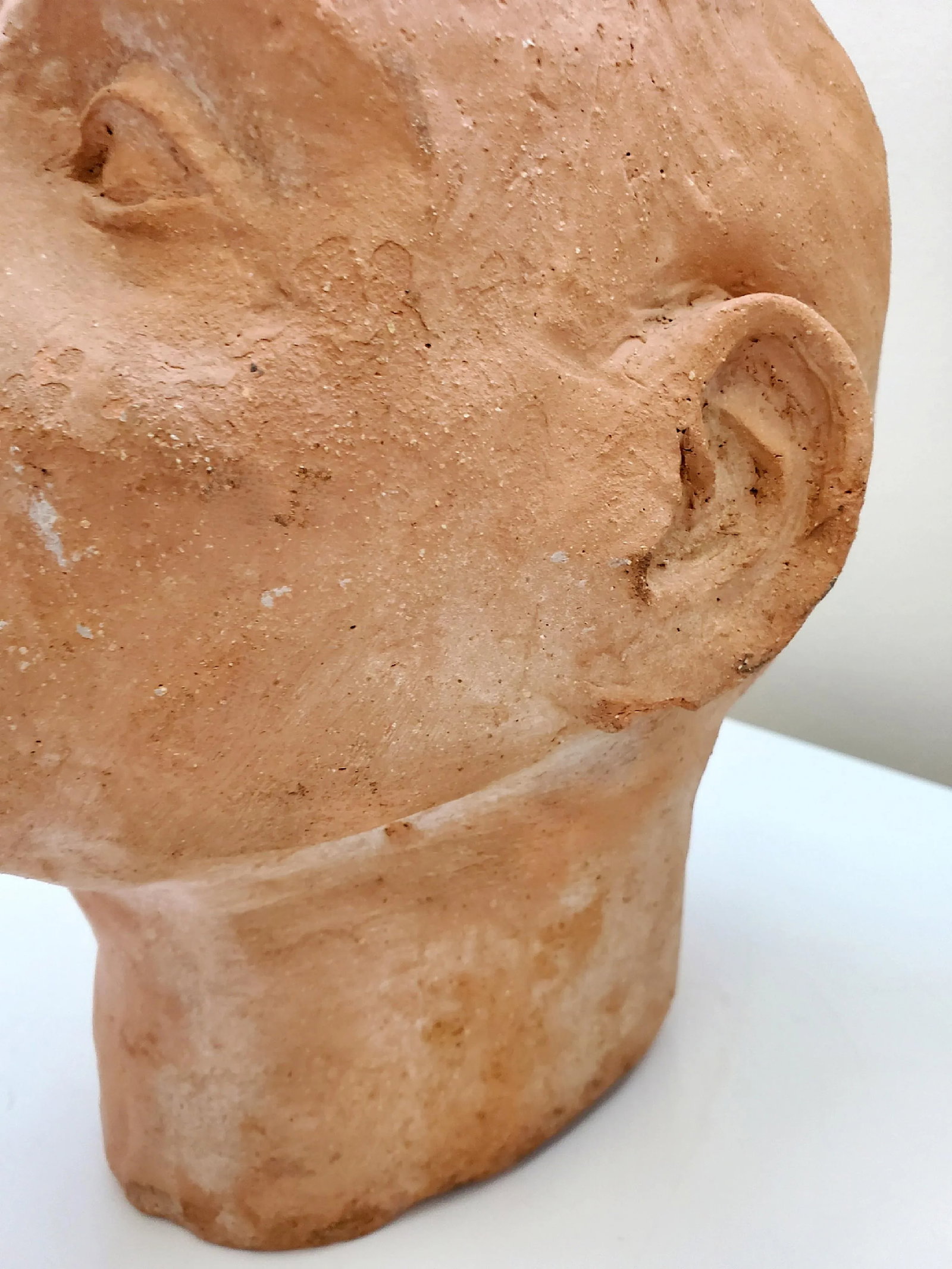 1940s Terracotta Head Sculpture - 9