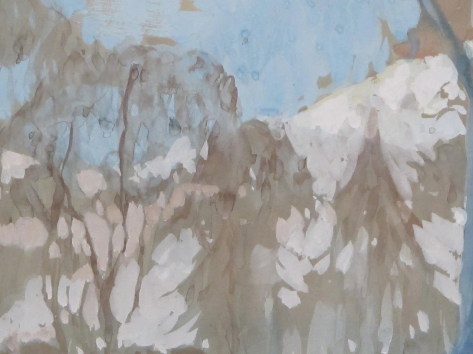 Early 20th Century Winter Landscape Gouache Painting Signed Robb Beebe, Framed - 4