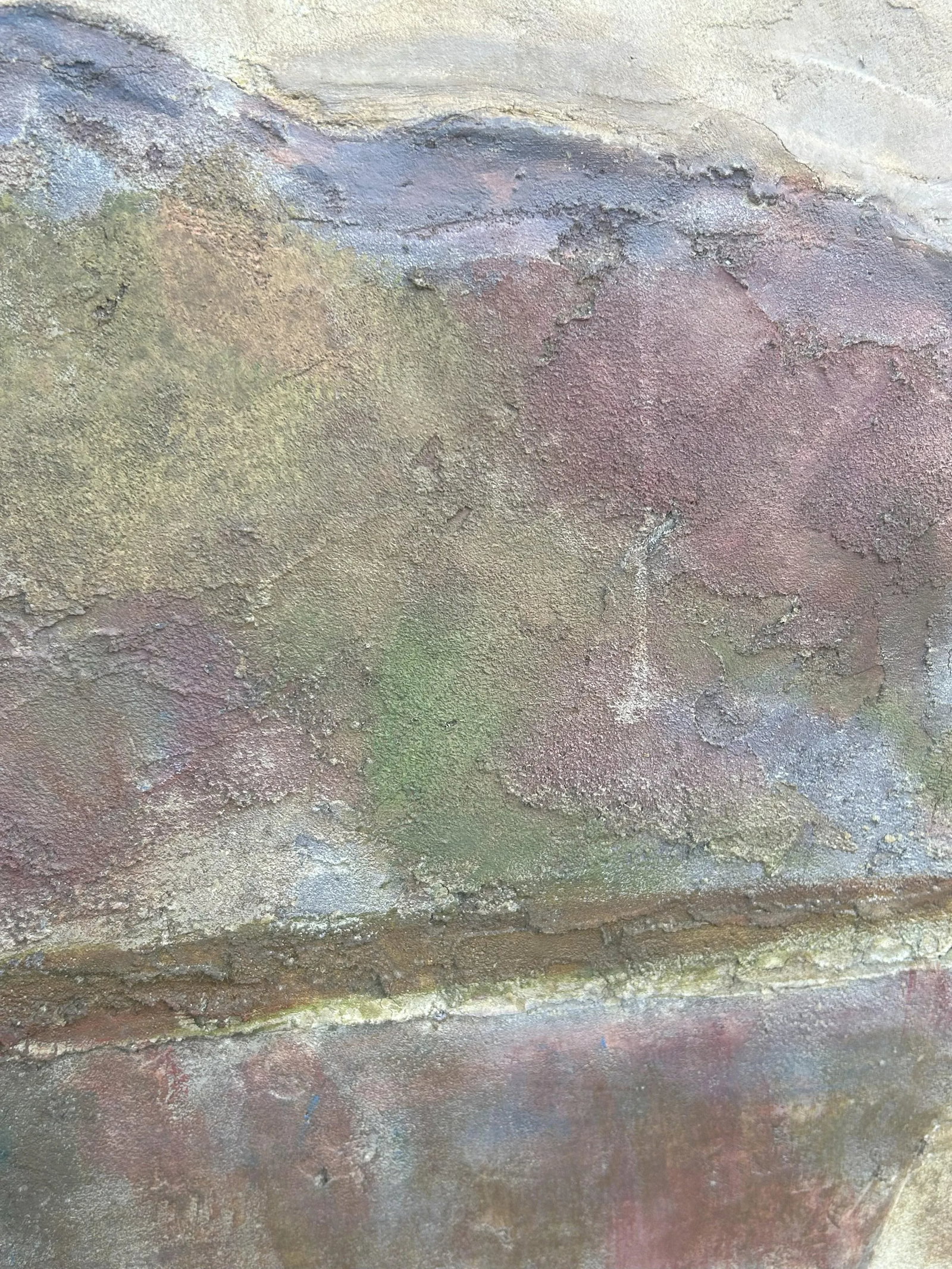 Olaf Olesen American, Danish Listed Artist Signed 1923 Landscape Painting Mixed Media on Masonite, F - 5