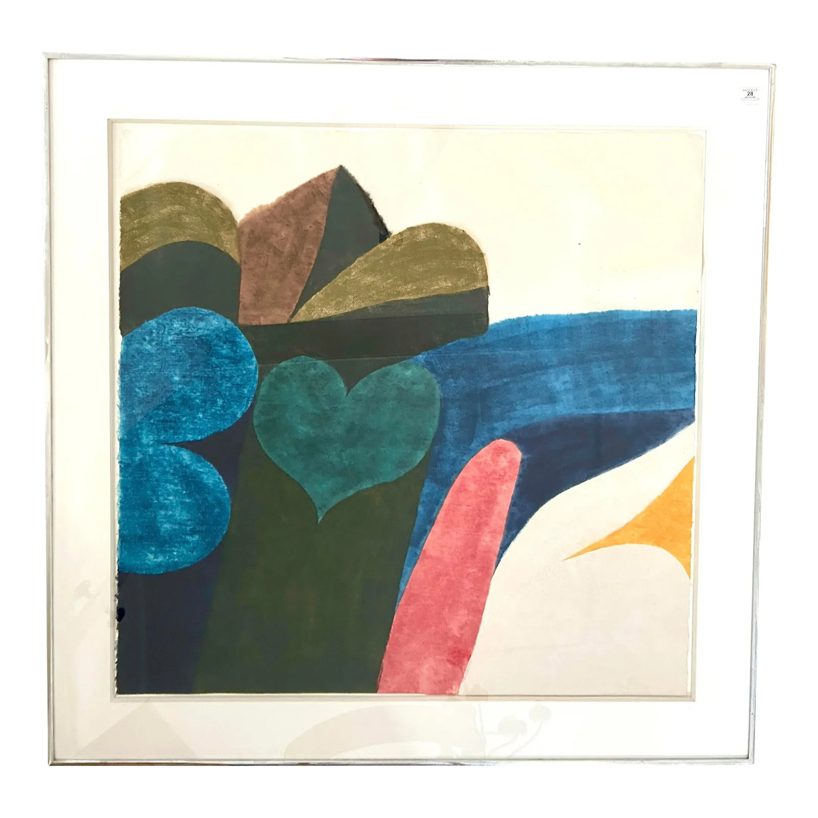 1970s Original Signed Carol Summers "Big Sur" Woodcut Framed: Original Signed Carol Summers "Big Sur" Woodcut Framed. Carol Summers (American 1925-2016) "Big Sur" Woodcut, edition 37/75 Pencil signed, titled upper left 38" x 38" Acquired from Nadeau Auction Gall