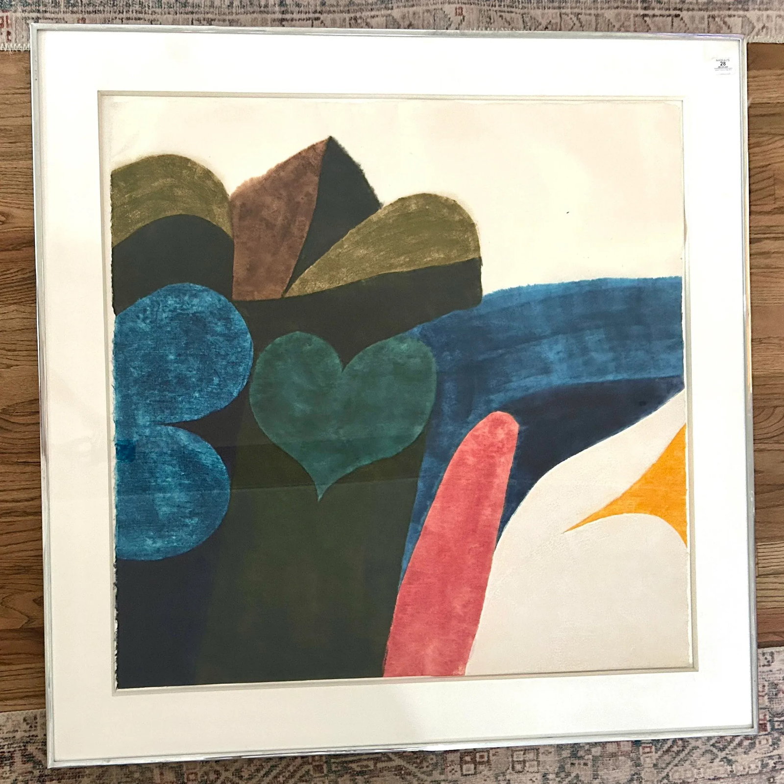 1970s Original Signed Carol Summers "Big Sur" Woodcut Framed - 4