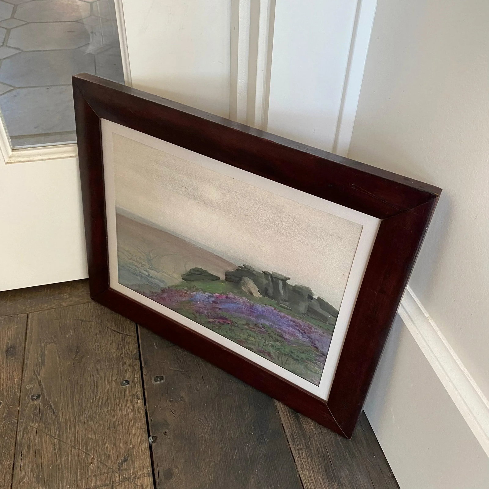 Mid 20th Century Bh Wiles English Countryside Landscape Watercolor, Framed - 9