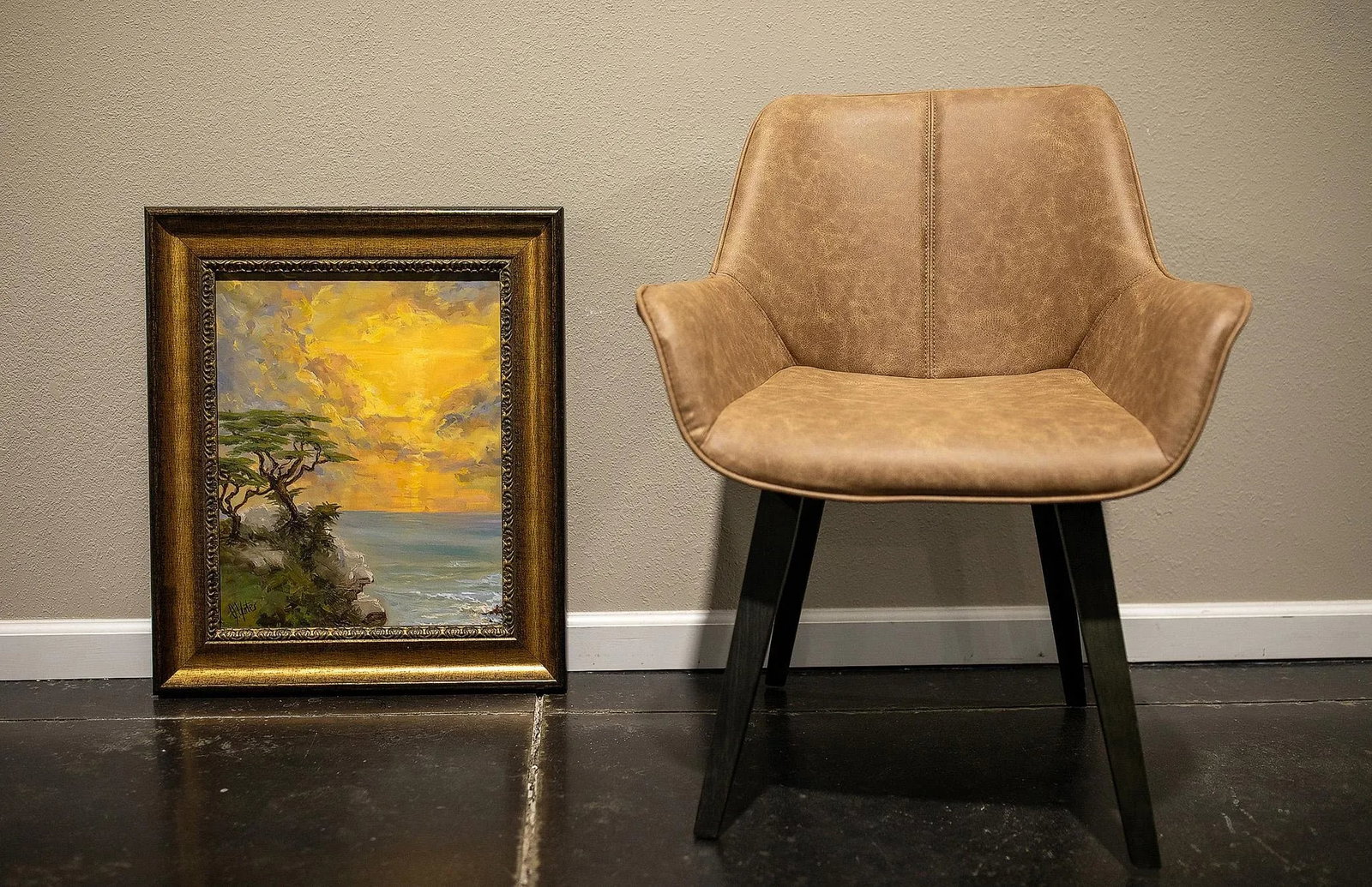 West Coast Carmel, Original Painting, Framed - 6