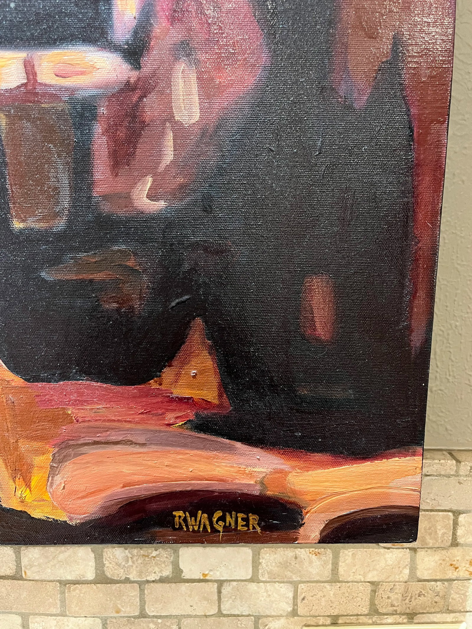 Original Oil Impressionist Painting of a San Fransico Street Scene by Russ Wagner - 8