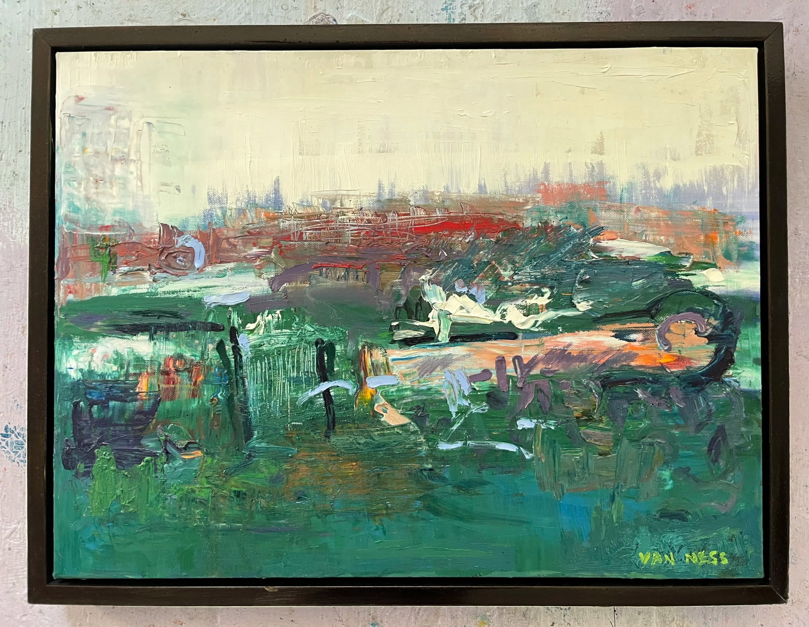 Emerald Skye, Original Oil Painting, Abstract Expressionism; By Van Ness - 7