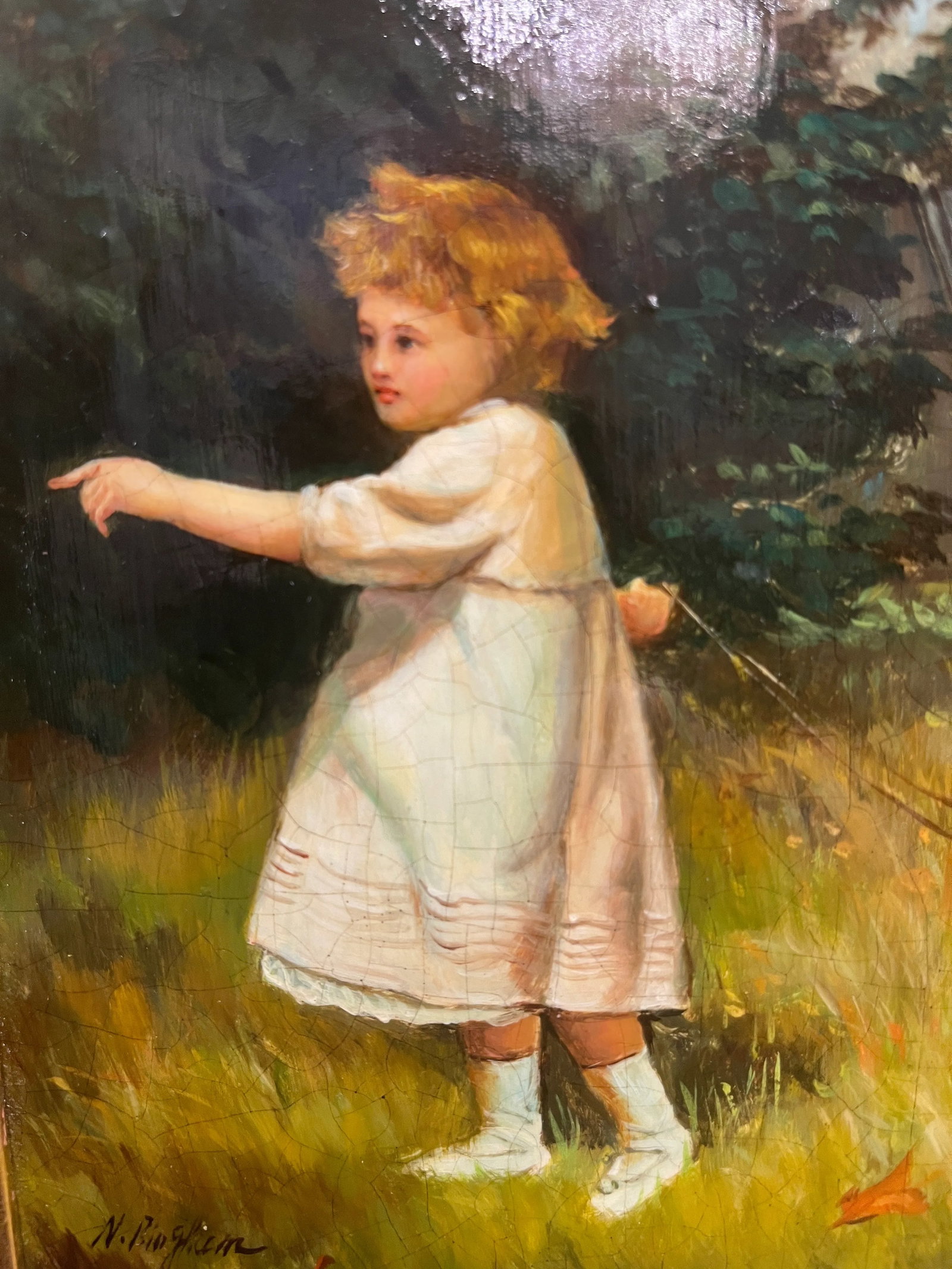 Signed Oil on Panel by N. Henry Bingham - 2