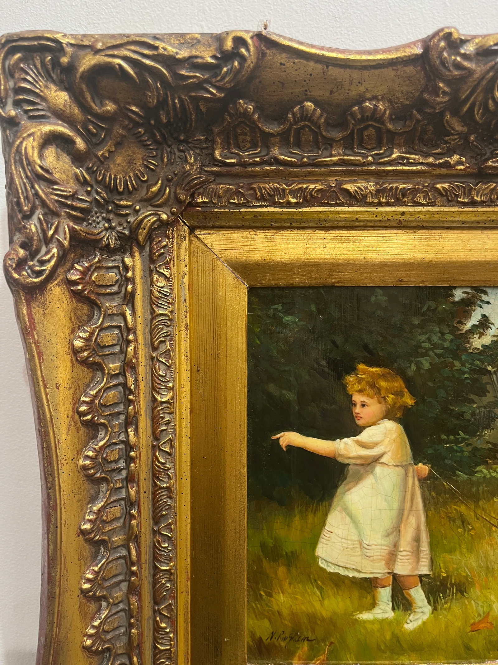Signed Oil on Panel by N. Henry Bingham - 6