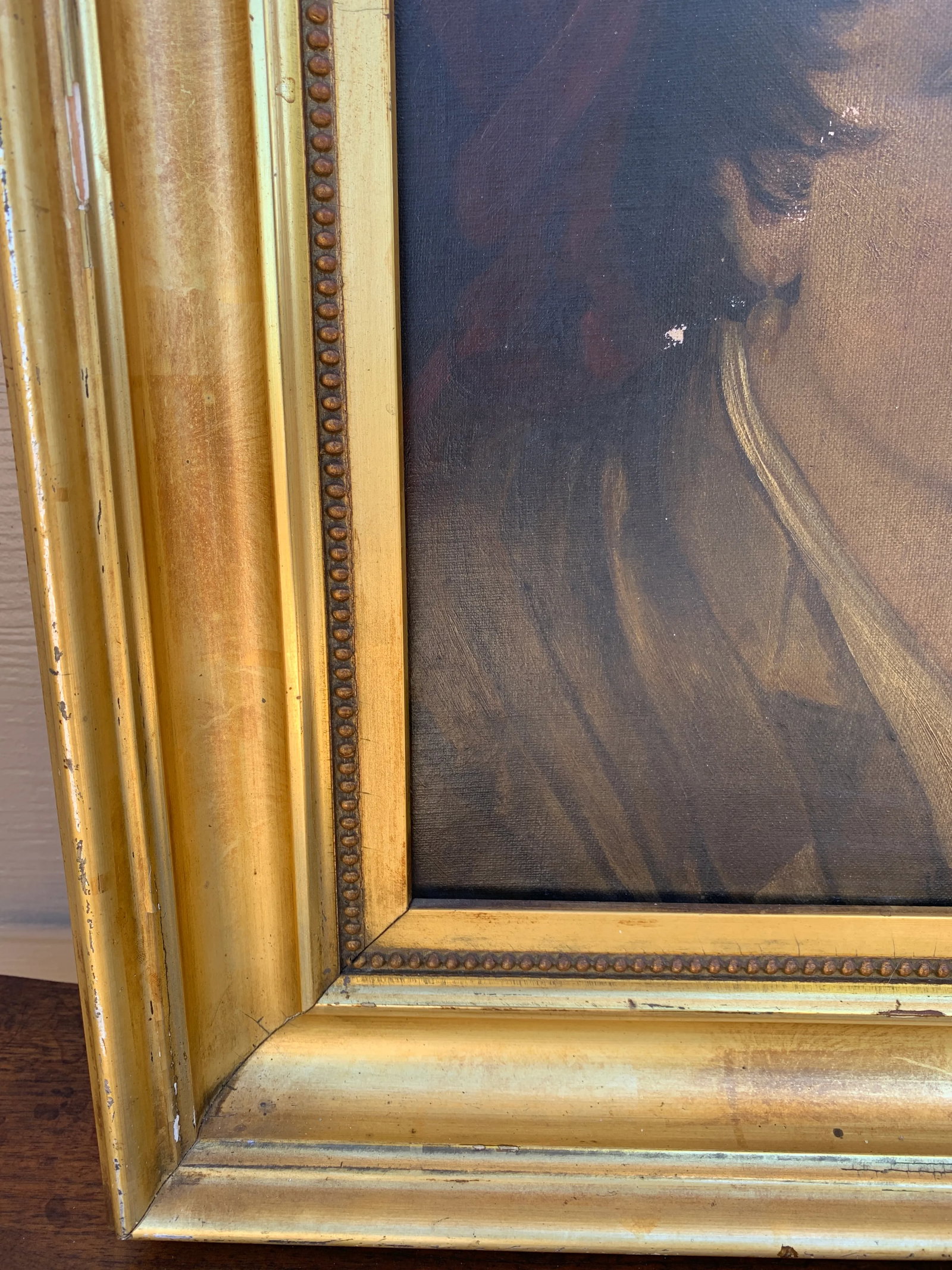 Early 20th Century Italian Portrait of a Boy in Giltwood Frame - 11