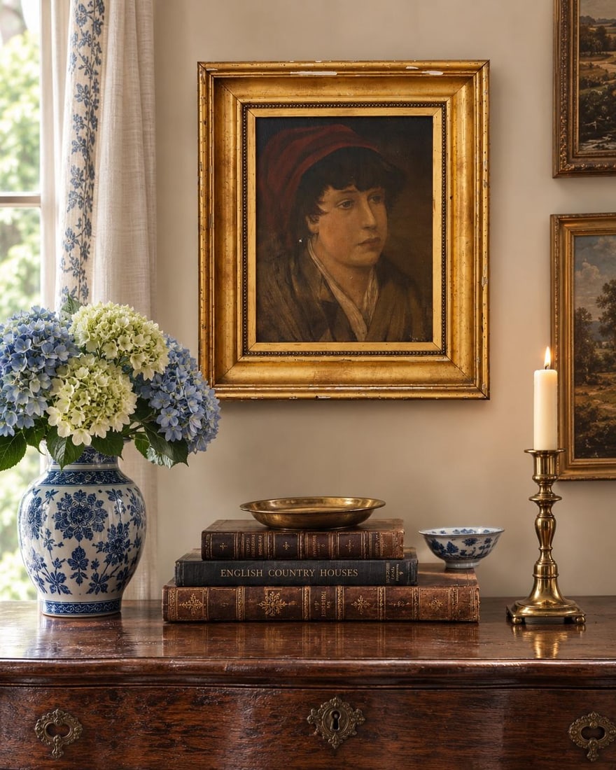 Early 20th Century Italian Portrait of a Boy in Giltwood Frame - 2