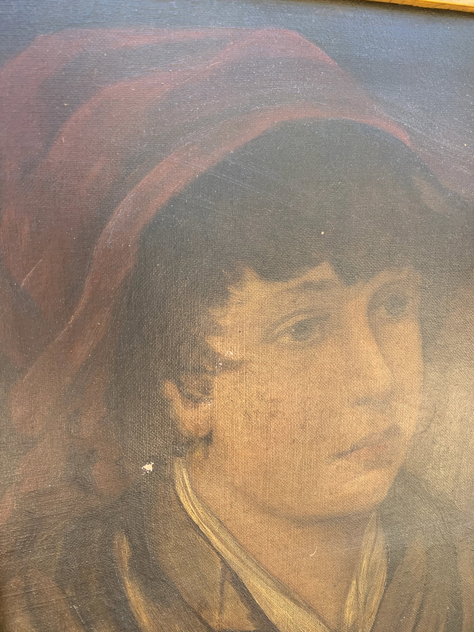 Early 20th Century Italian Portrait of a Boy in Giltwood Frame - 5