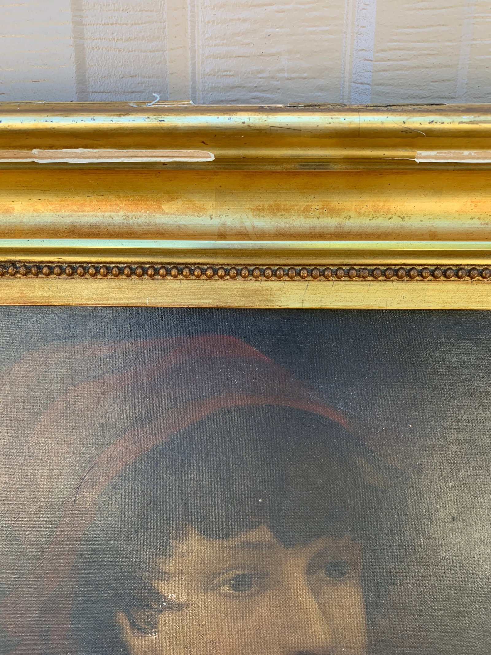 Early 20th Century Italian Portrait of a Boy in Giltwood Frame - 7