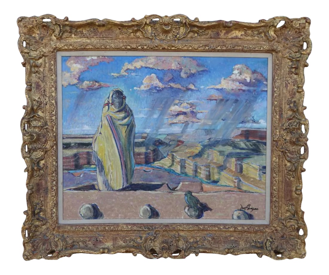 Don Burgess "Passenger of the Storm" Oil Painting on Canvas, 1985 (1 of 9)