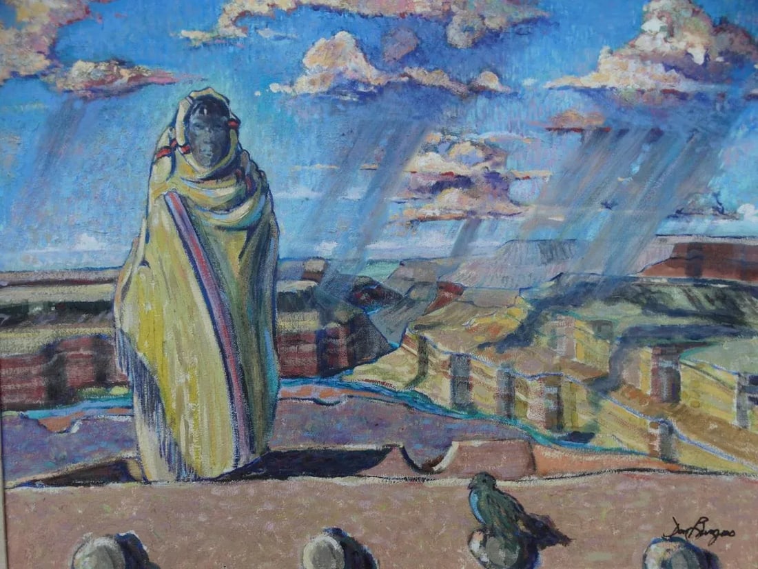 Don Burgess "Passenger of the Storm" Oil Painting on Canvas, 1985 - 3