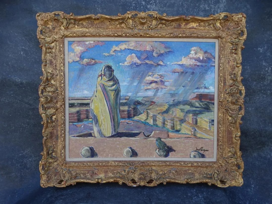 Don Burgess "Passenger of the Storm" Oil Painting on Canvas, 1985 - 9