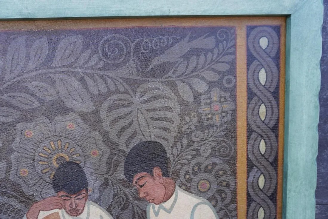 Francisco Cornejo - Painted Panel W Custom Frame C 1920 - 6