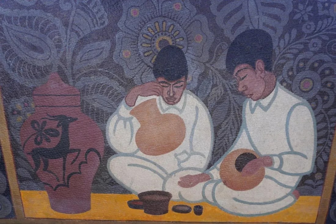 Francisco Cornejo - Painted Panel W Custom Frame C 1920 - 8