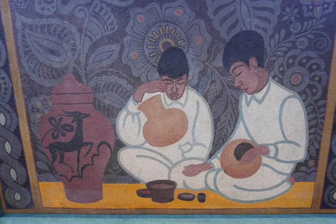 Francisco Cornejo - Painted Panel W Custom Frame C 1920 - 9