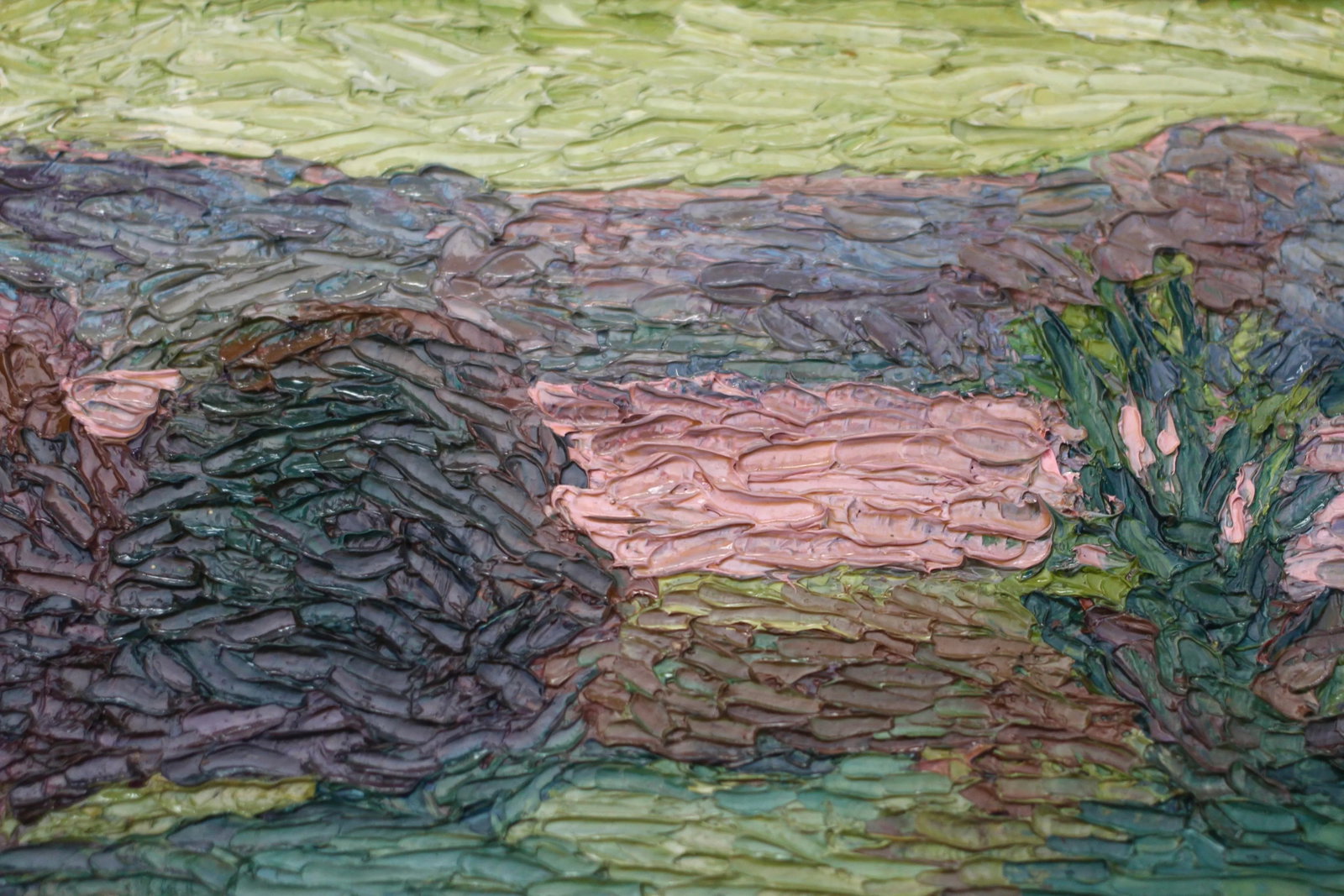 Framed Impasto or Impressionist Landscape Painting by Griesmeyer - 10