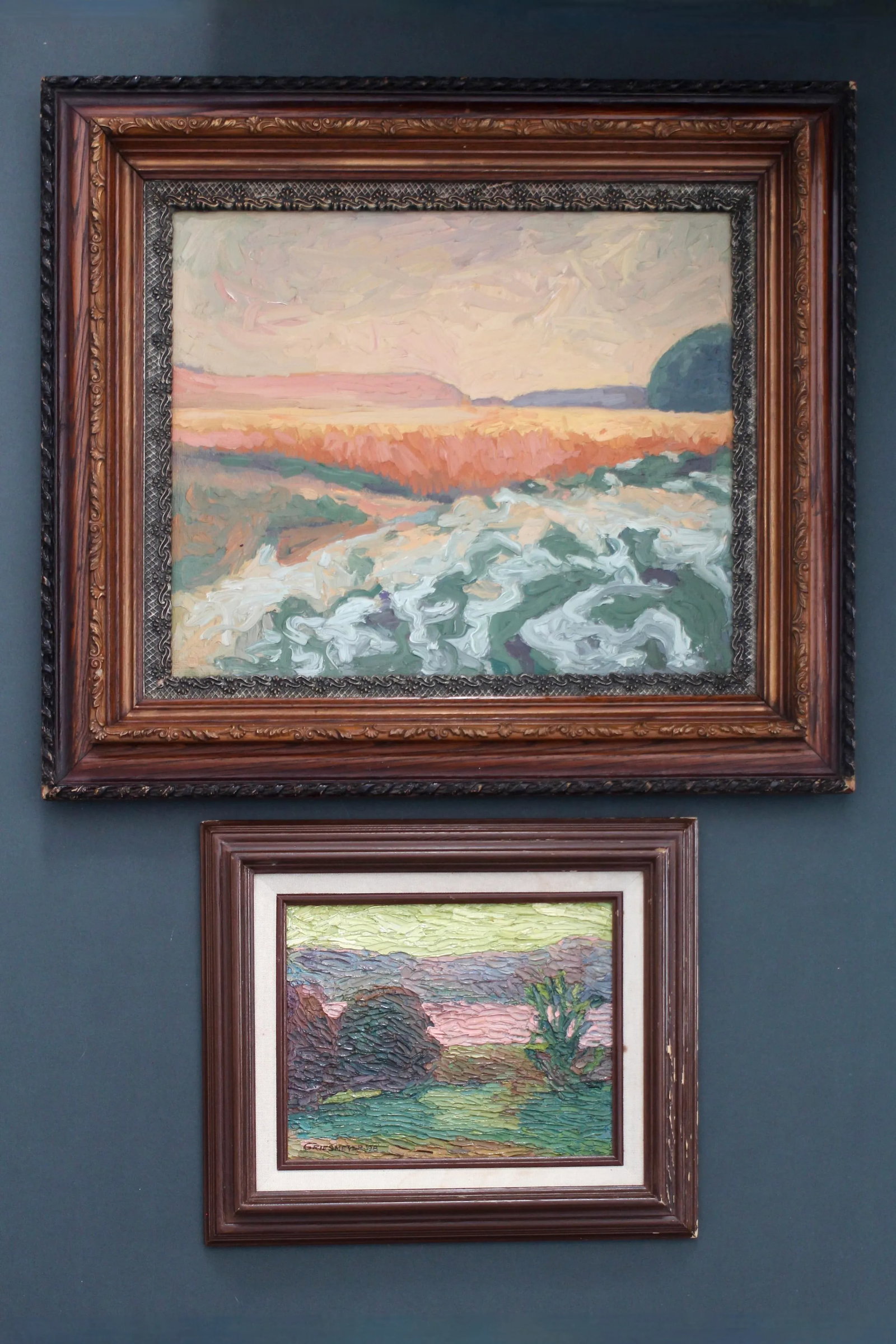 Framed Impasto or Impressionist Landscape Painting by Griesmeyer - 4
