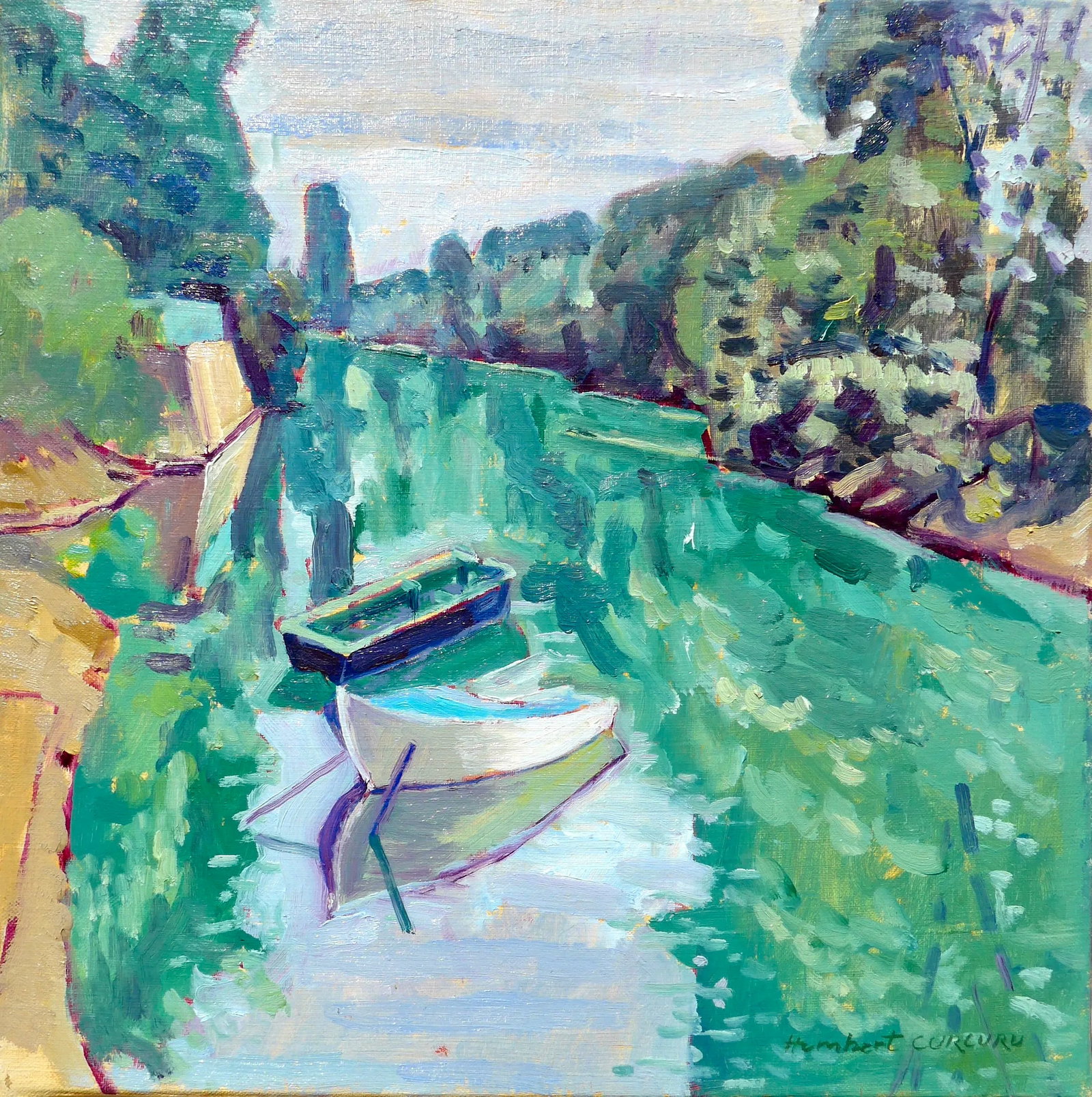 A River in France Contemporary Landscape Oil Painting - 7
