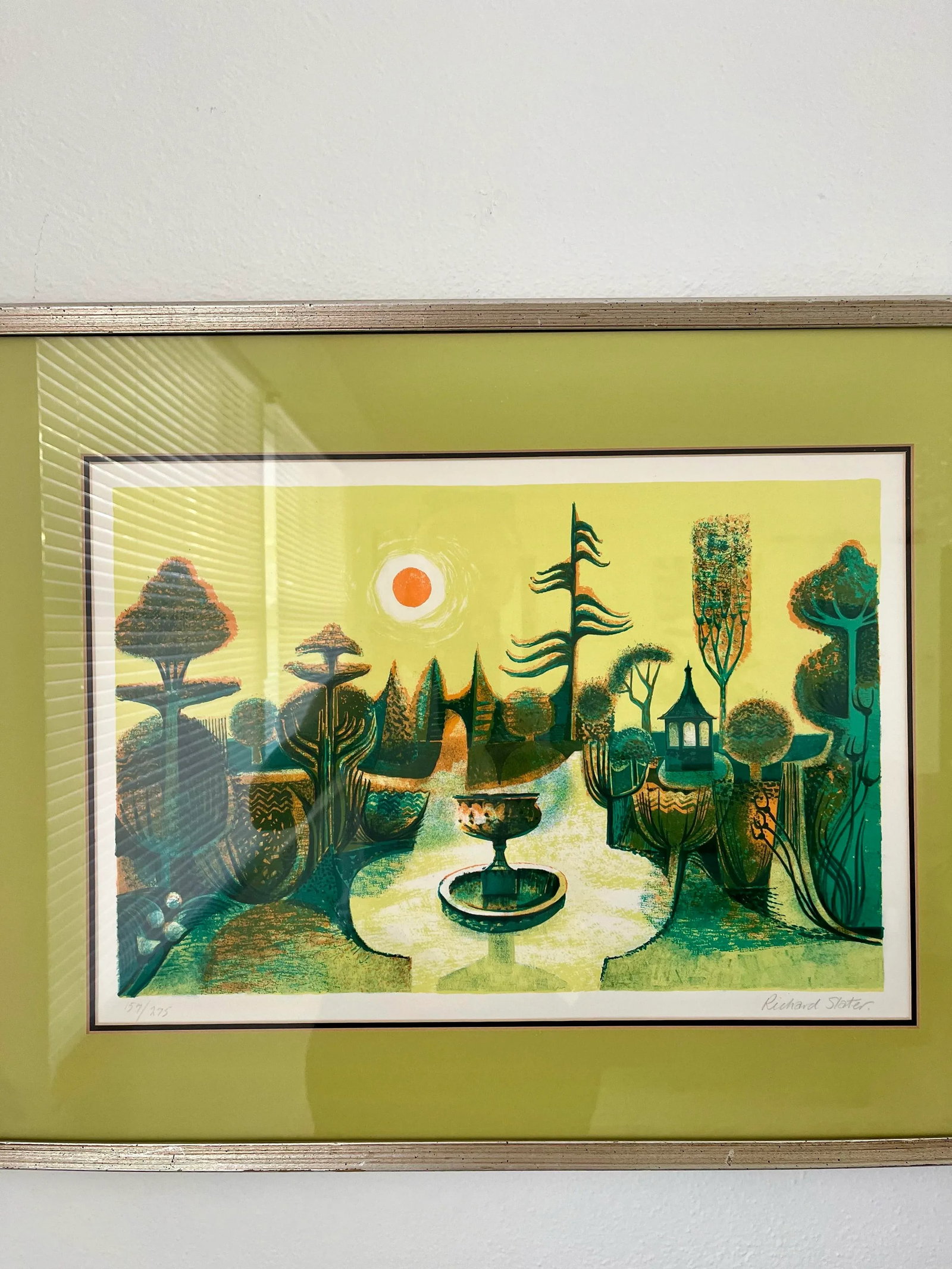 Richard Slater's "Enchanted Garden" Pencil Signed Color Lithogragh 157/275 - 12