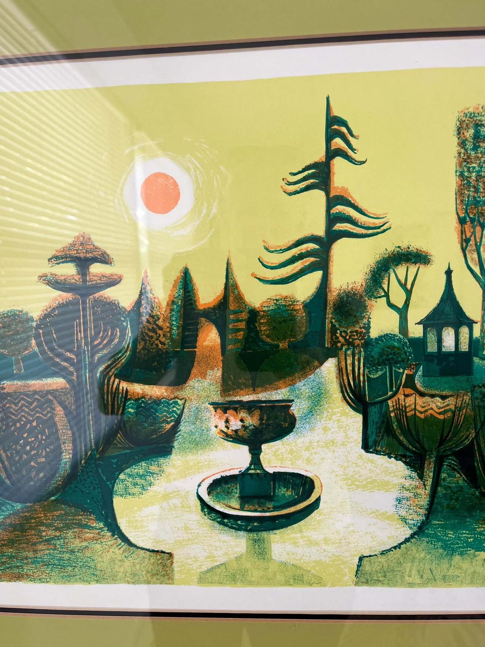 Richard Slater's "Enchanted Garden" Pencil Signed Color Lithogragh 157/275 - 4
