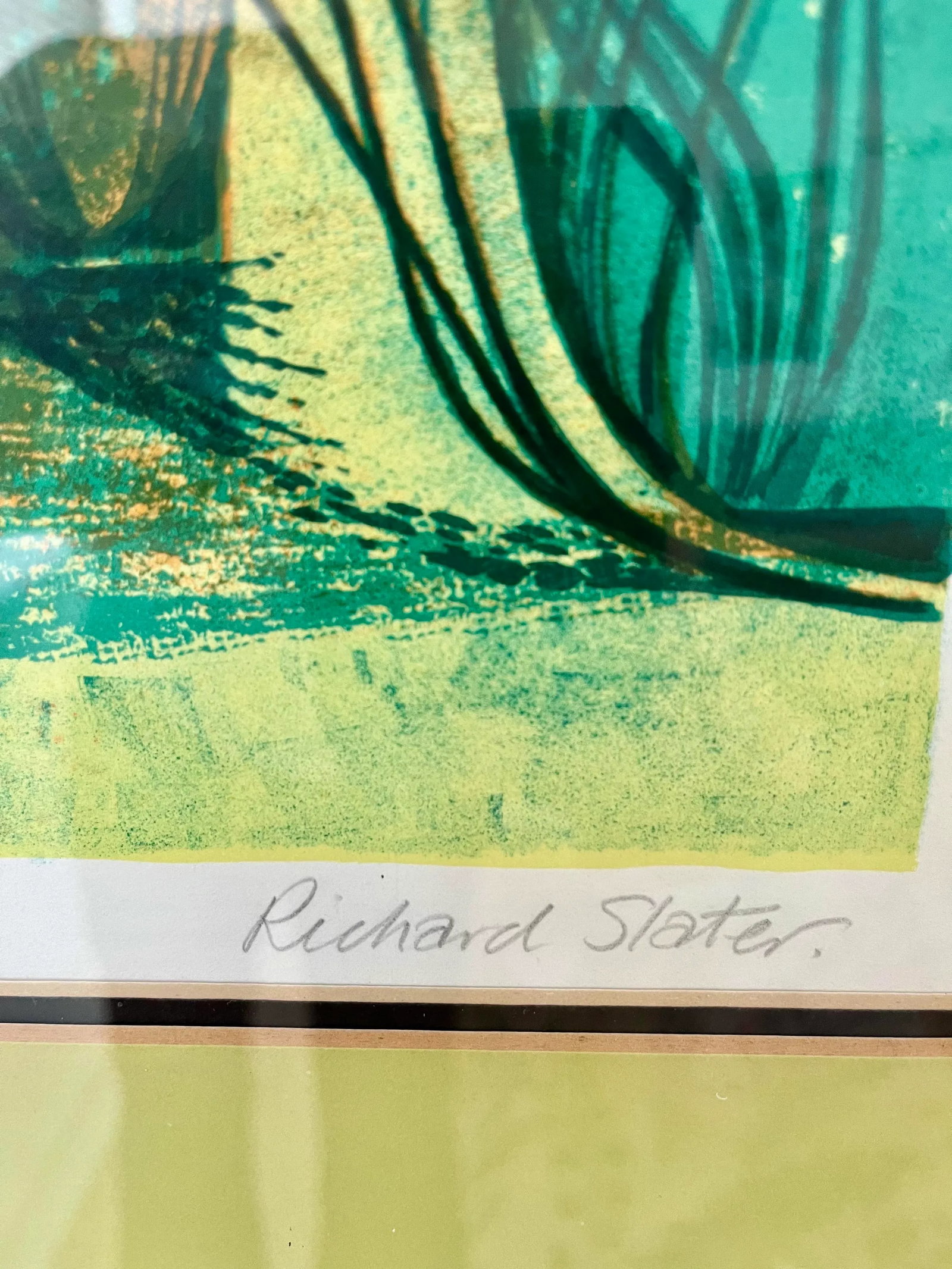 Richard Slater's "Enchanted Garden" Pencil Signed Color Lithogragh 157/275 - 7