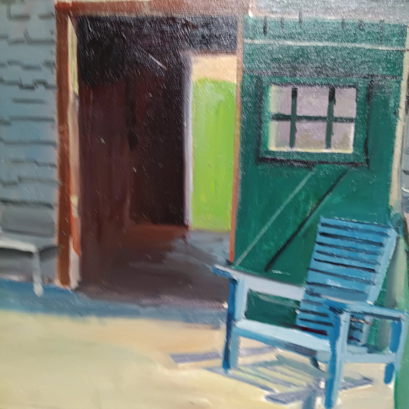 Boathouse Duck, Original Oil Painting - 3