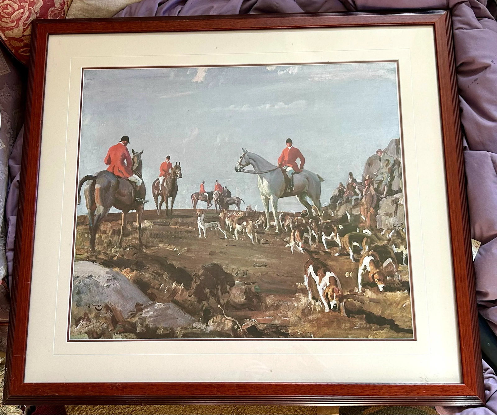 English Fox Hunting Scene Framed Art - 2