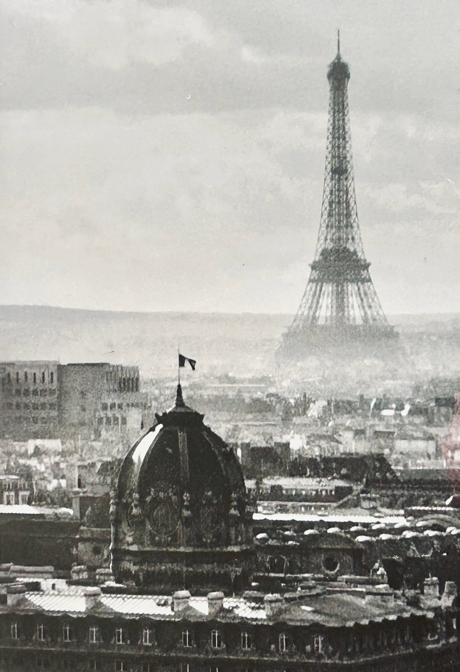 Large B & W Mid Century Photo of Paris - 3