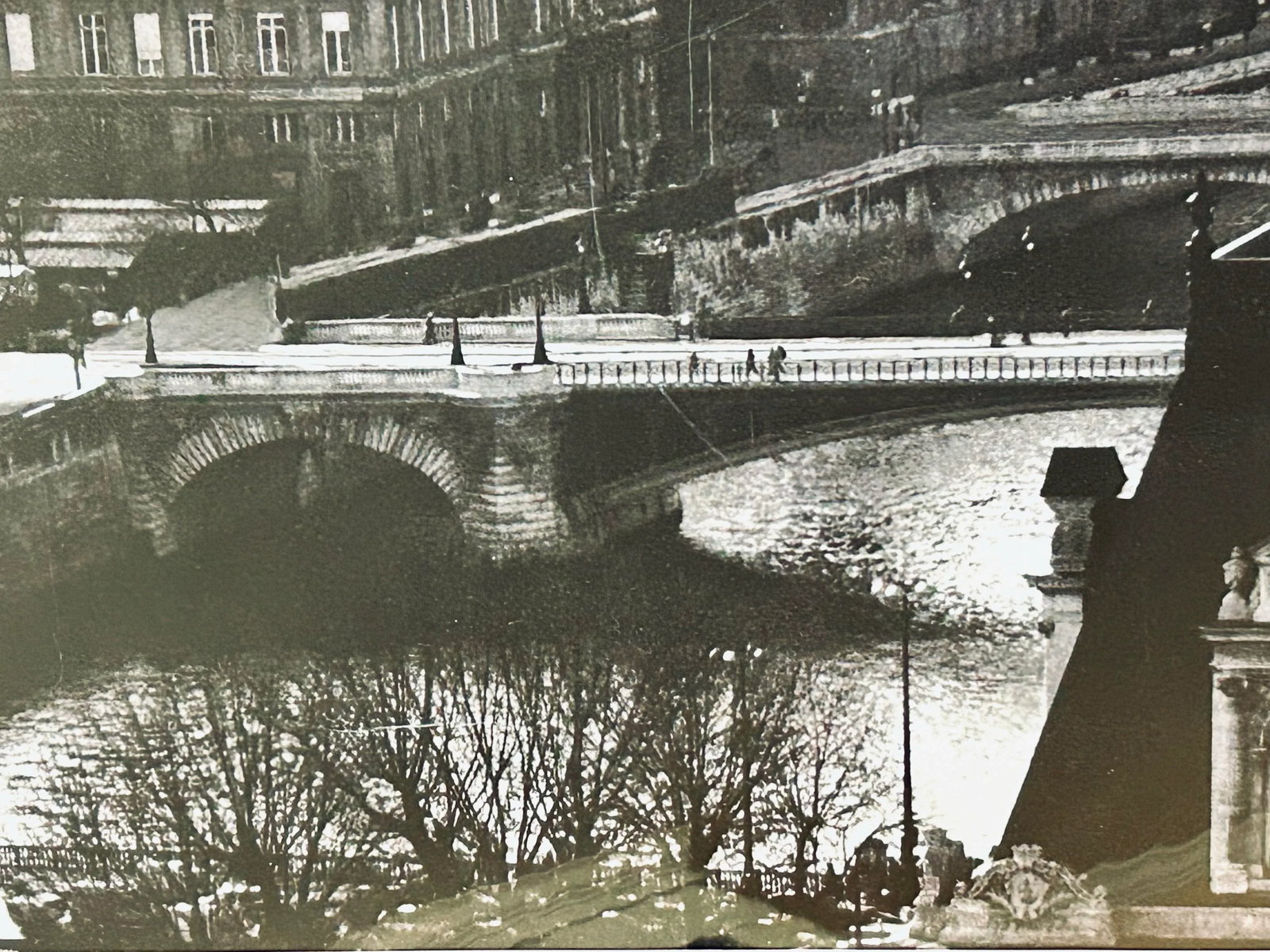 Large B & W Mid Century Photo of Paris - 5