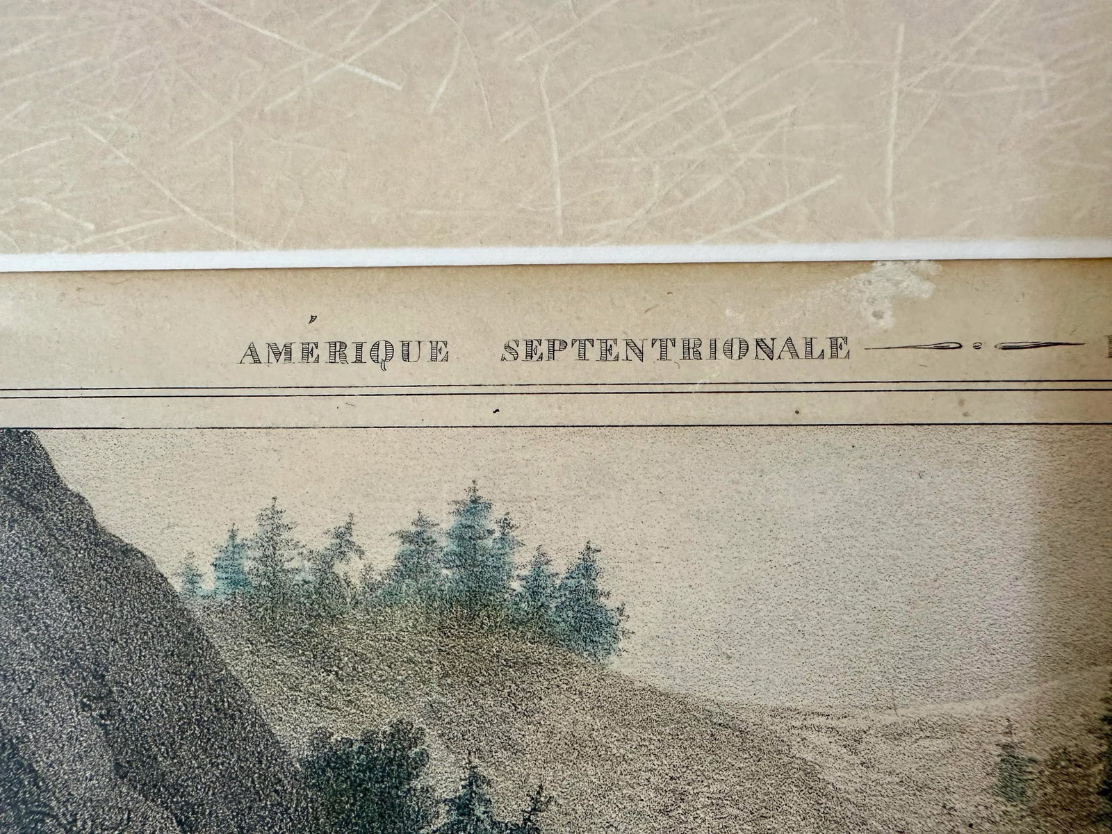 1820s Falls of Mount Ida, Above the Town of Troy. Original Lithograph by Jacques Milbert - 9