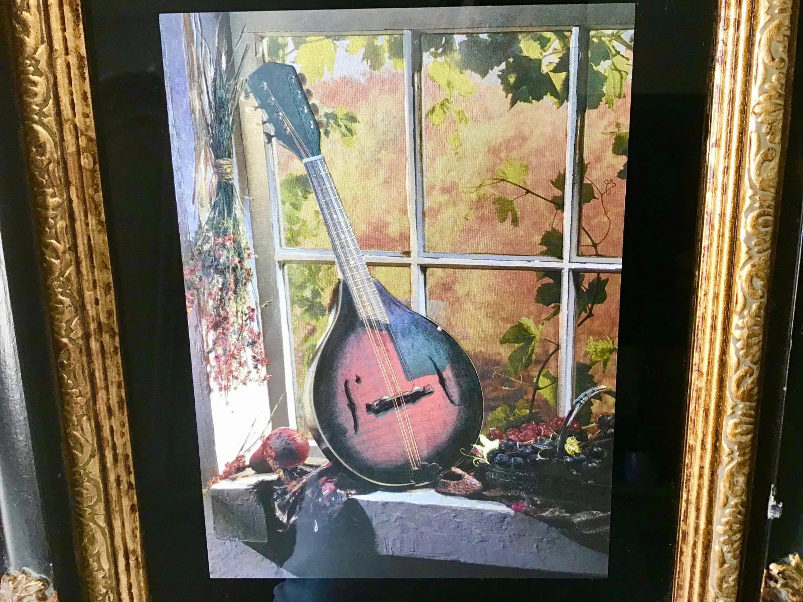 Custom Framed Mandolin Artwork - 4