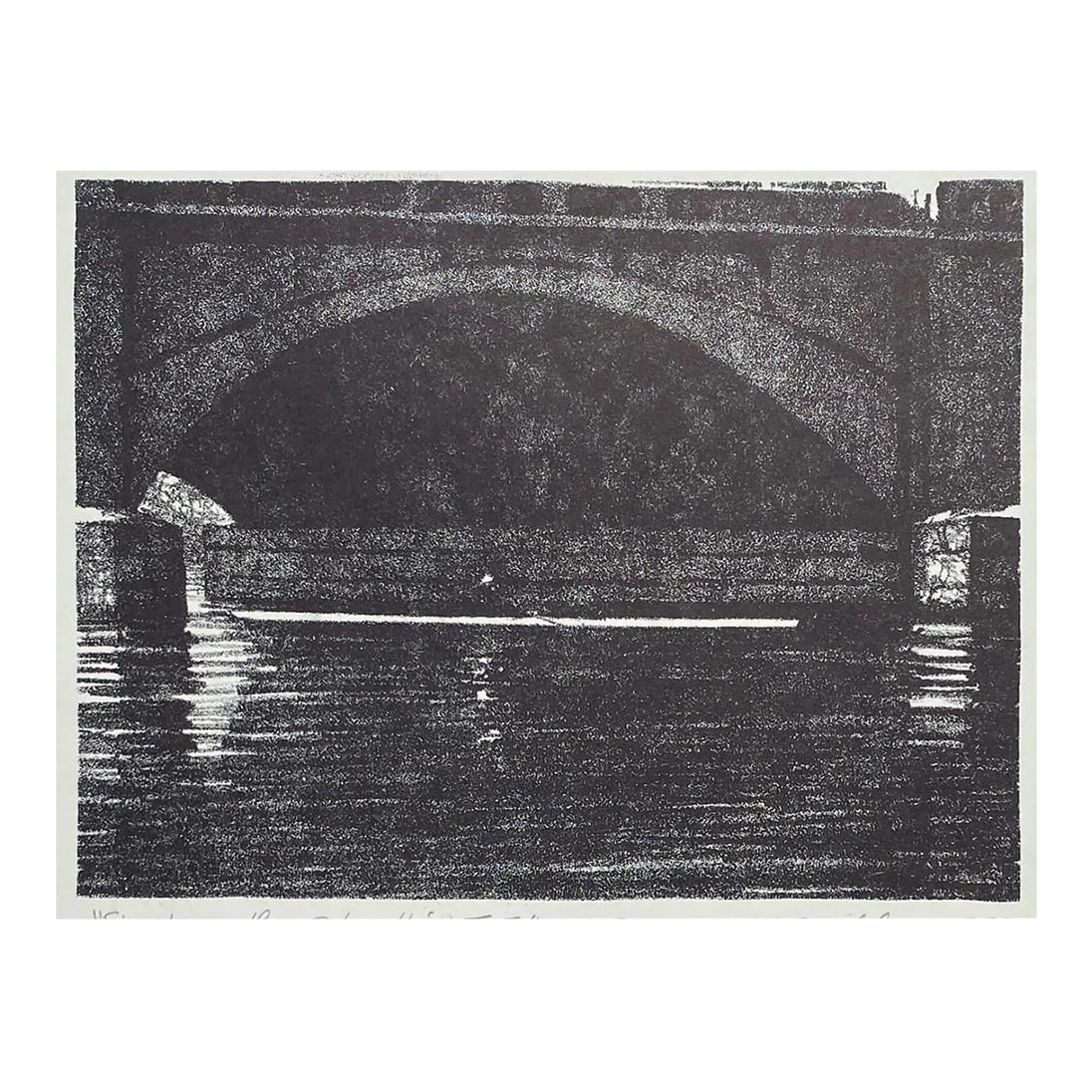1979 Harry Buckley Philadelphia Rowing Lithograph: 1979 litho by Harry E. Buckley (1930-2010) "Single on the Schuylkill II- F," pencil signed, titled, noted as artist's proof, with artist's stamp lower right. Combined shipping available, please inquir