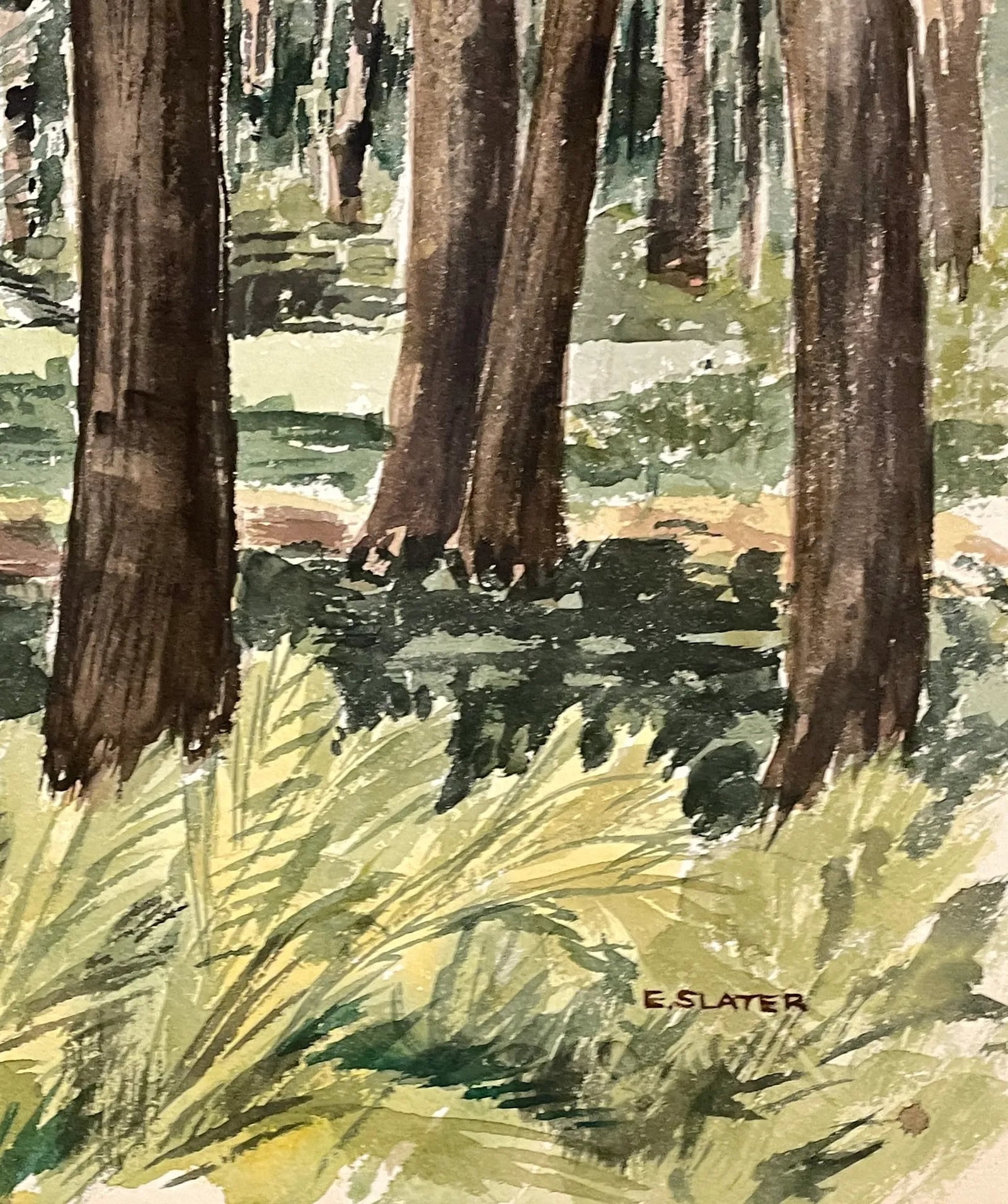Elizabeth Slater Forest Landscape Painting - 2