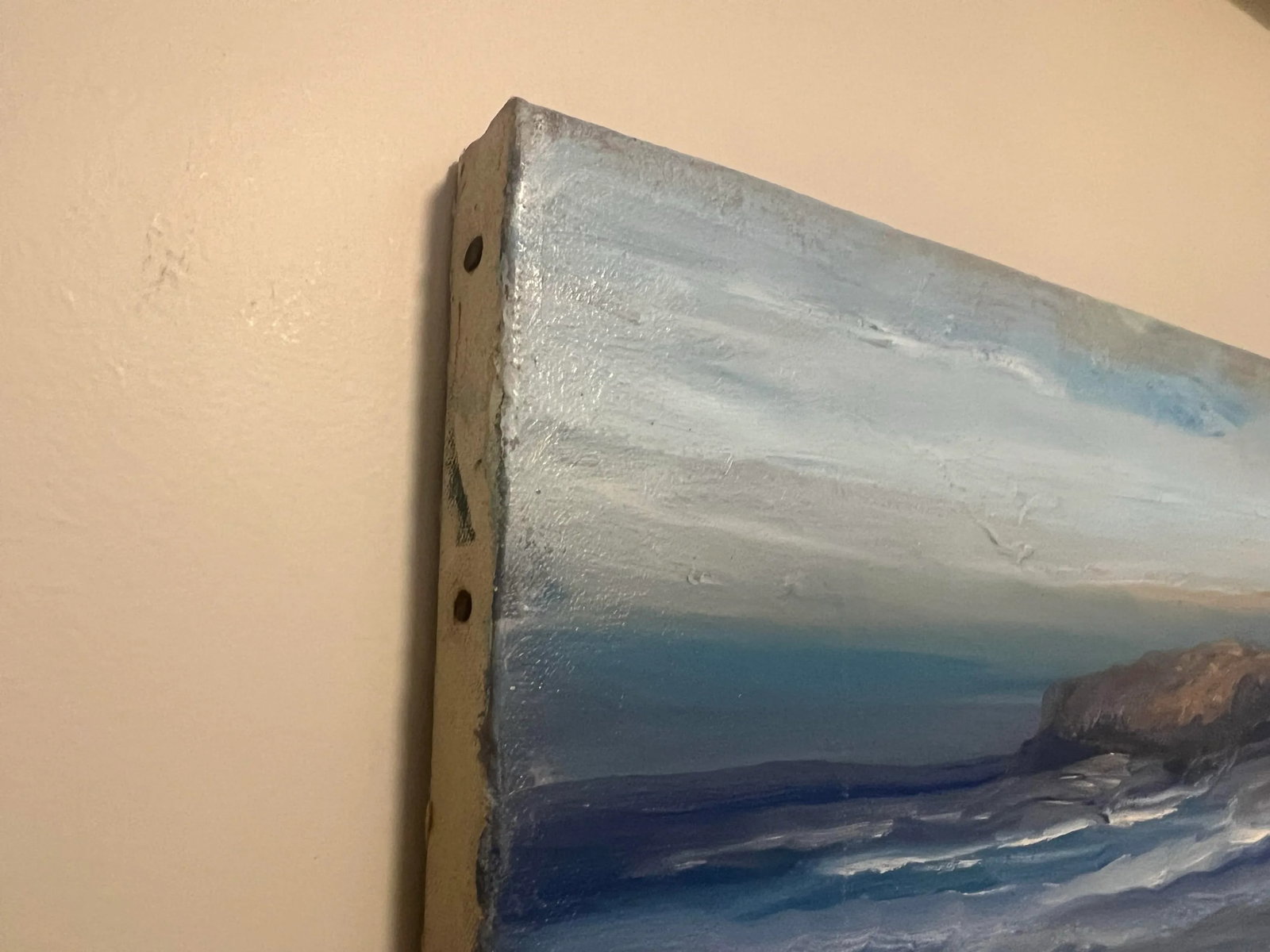 Roger Curtis (1910-2000), Vintage Abstract Coastal Oceanscape, Amazing Blue Hues, Signed - 6