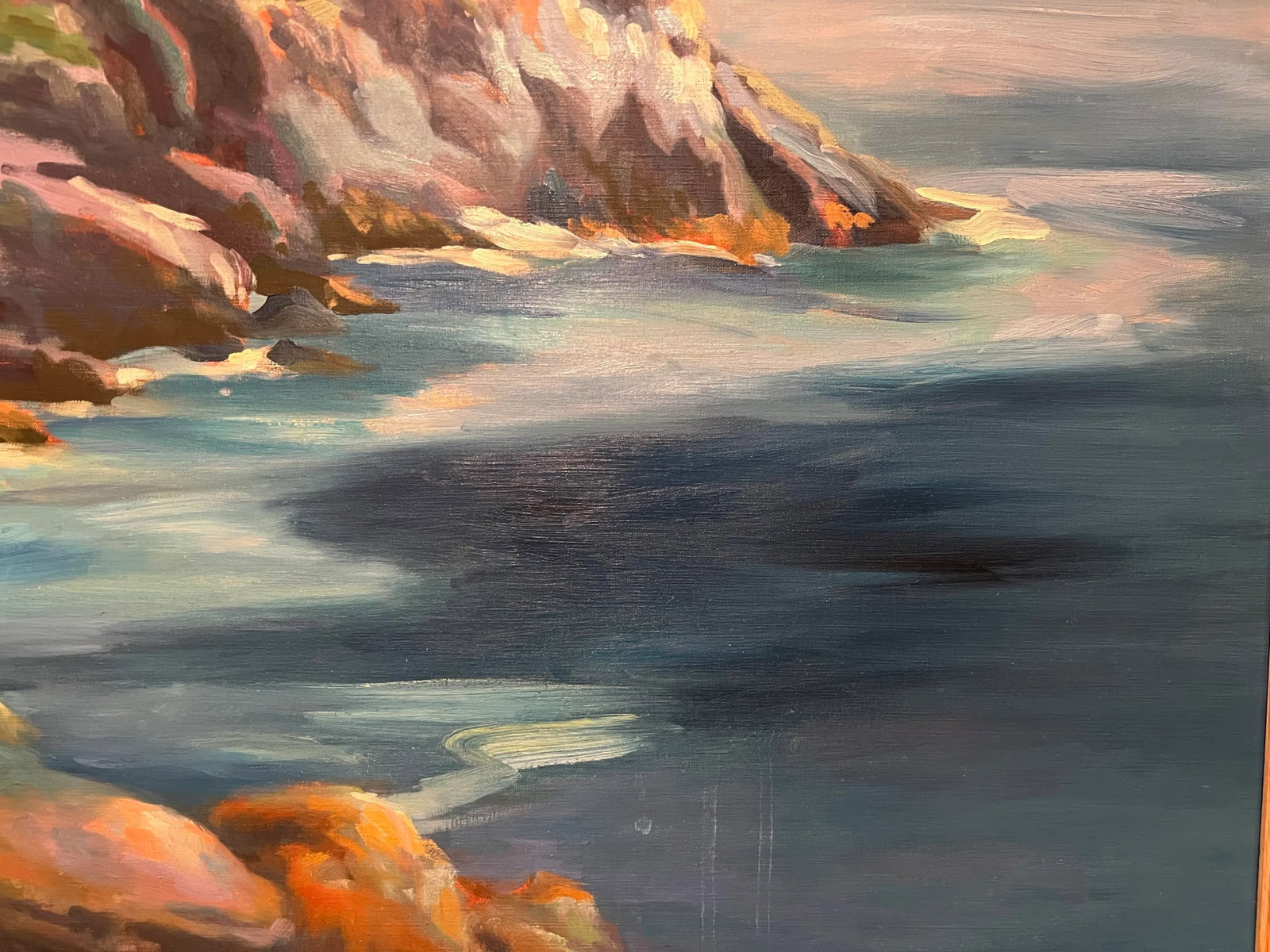 Tina Ingraham (1947-), Large Postmodern Vivid Colored Maine Landscape Seascape, Monhegan Island, Sig - 4