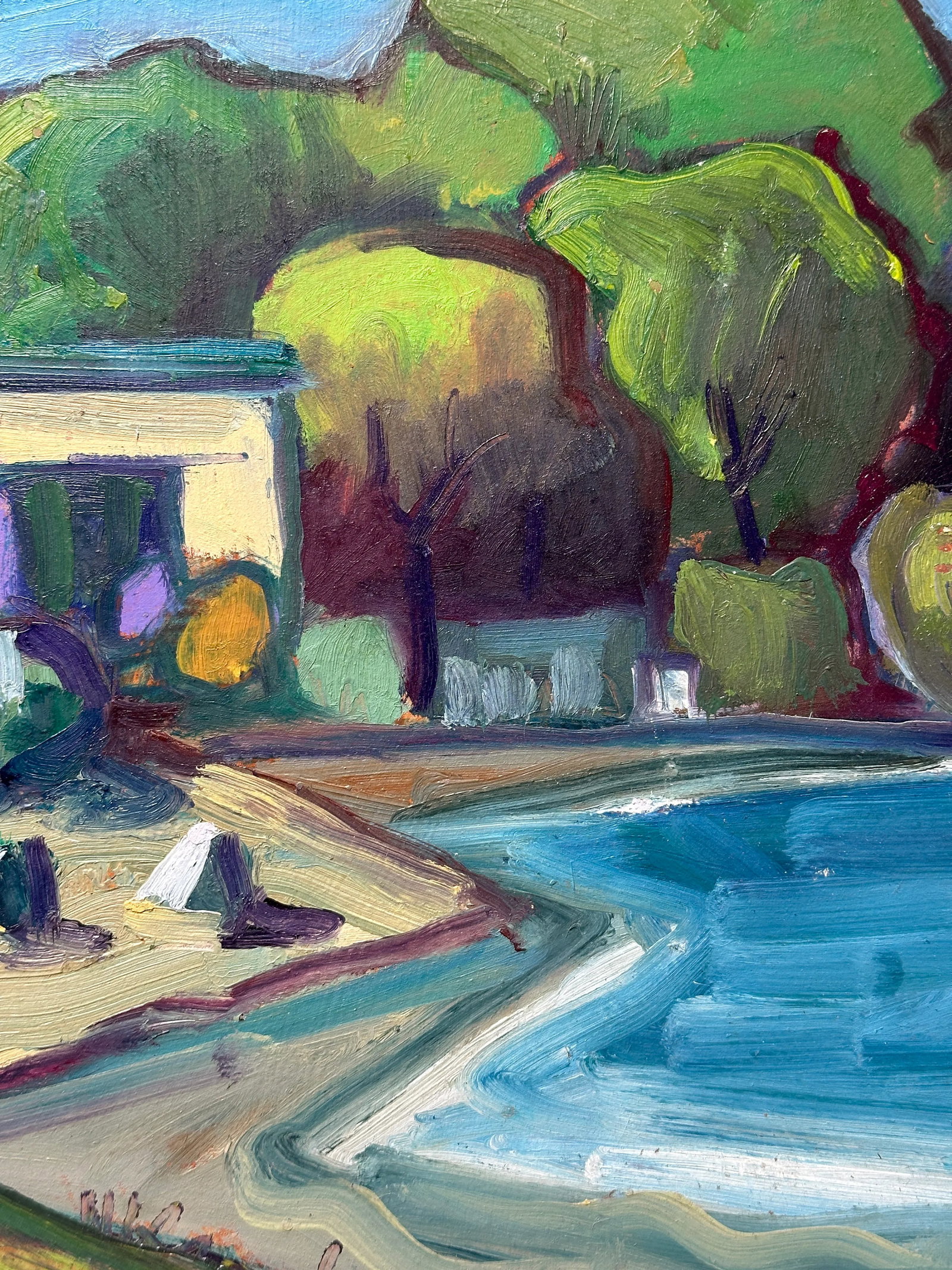 Wall Decor Berkeley Plein Air Original Oil Painting Hartman - 4