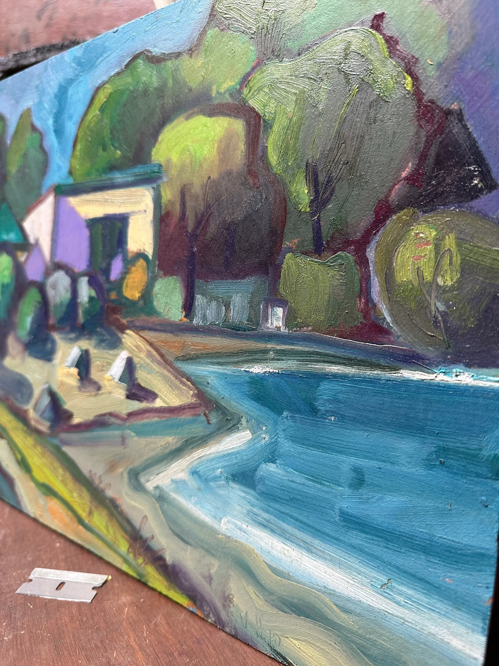 Wall Decor Berkeley Plein Air Original Oil Painting Hartman - 8