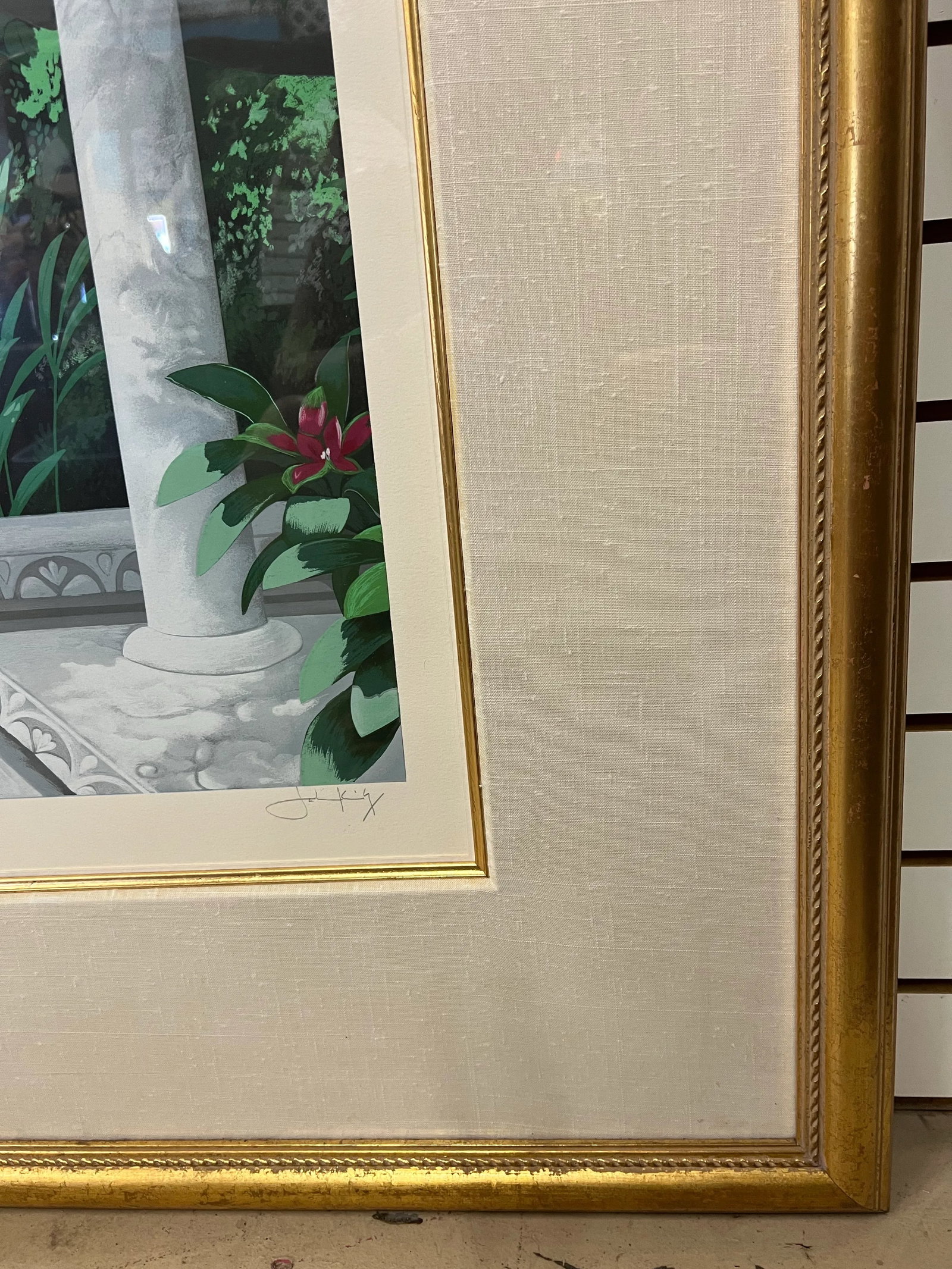 Vintage Colorful Large Framed Art Ap Signed John Kiraly - 3