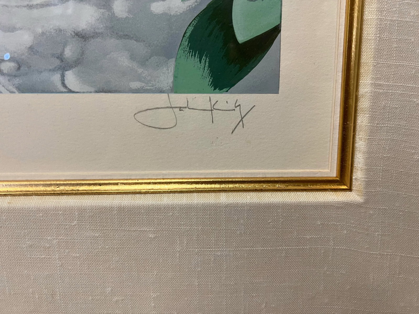 Vintage Colorful Large Framed Art Ap Signed John Kiraly - 5